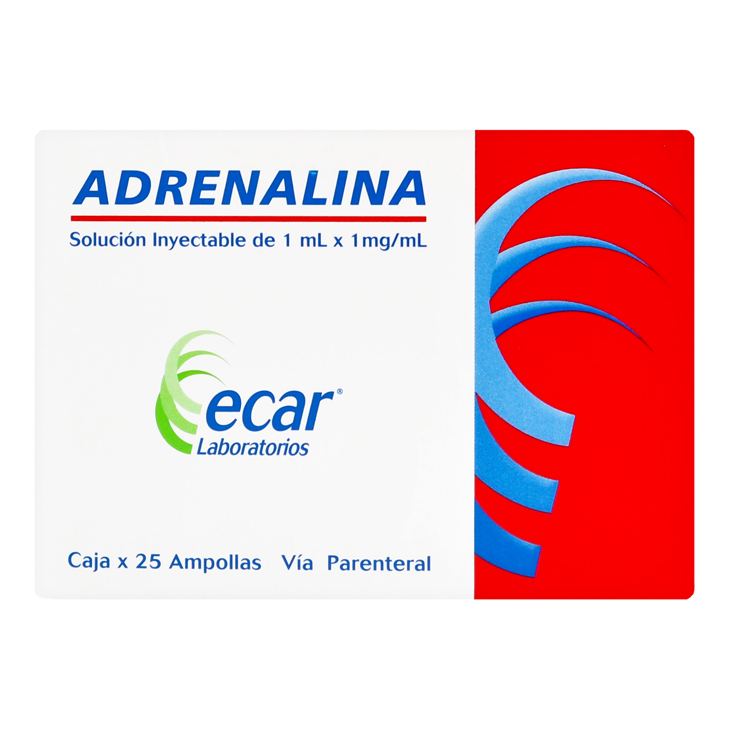 Adrenalina 1 mL – 25 ampollas