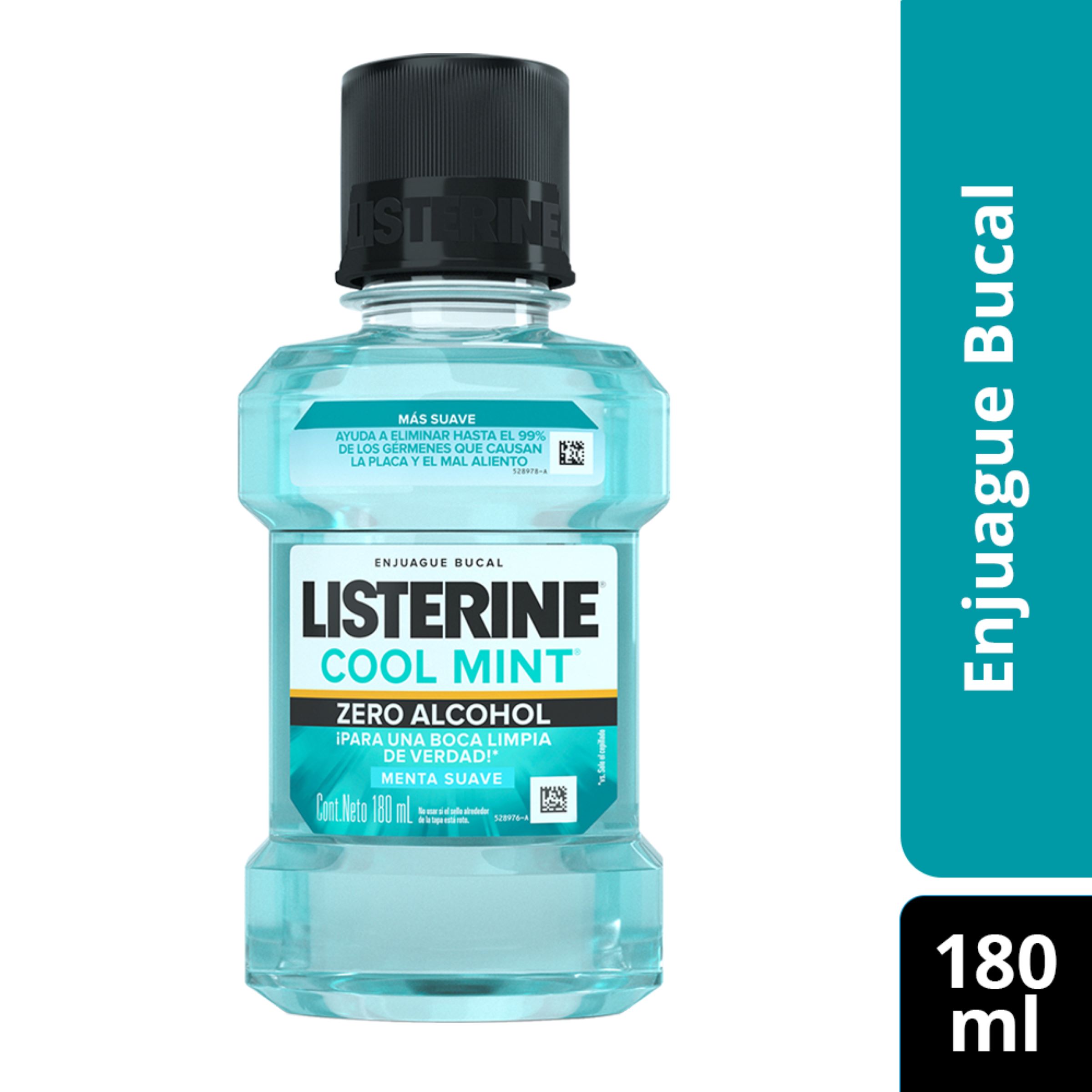 Listerine C.Mint Zero sin Alcohol – Enjuague bucal 180 ml