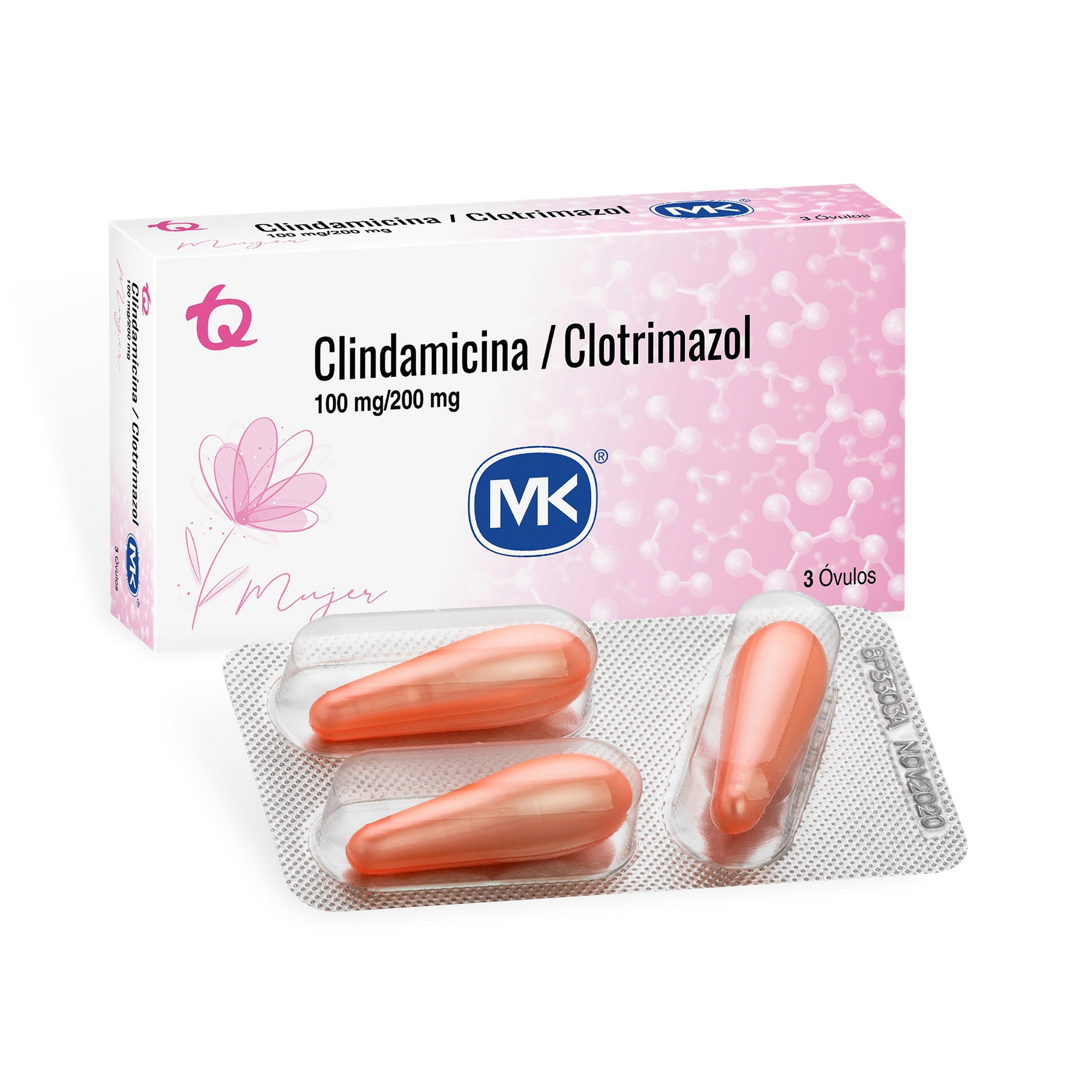 Ovulos Clindamicina-Clotrimazol MK 3u – TECNOQUIMICAS