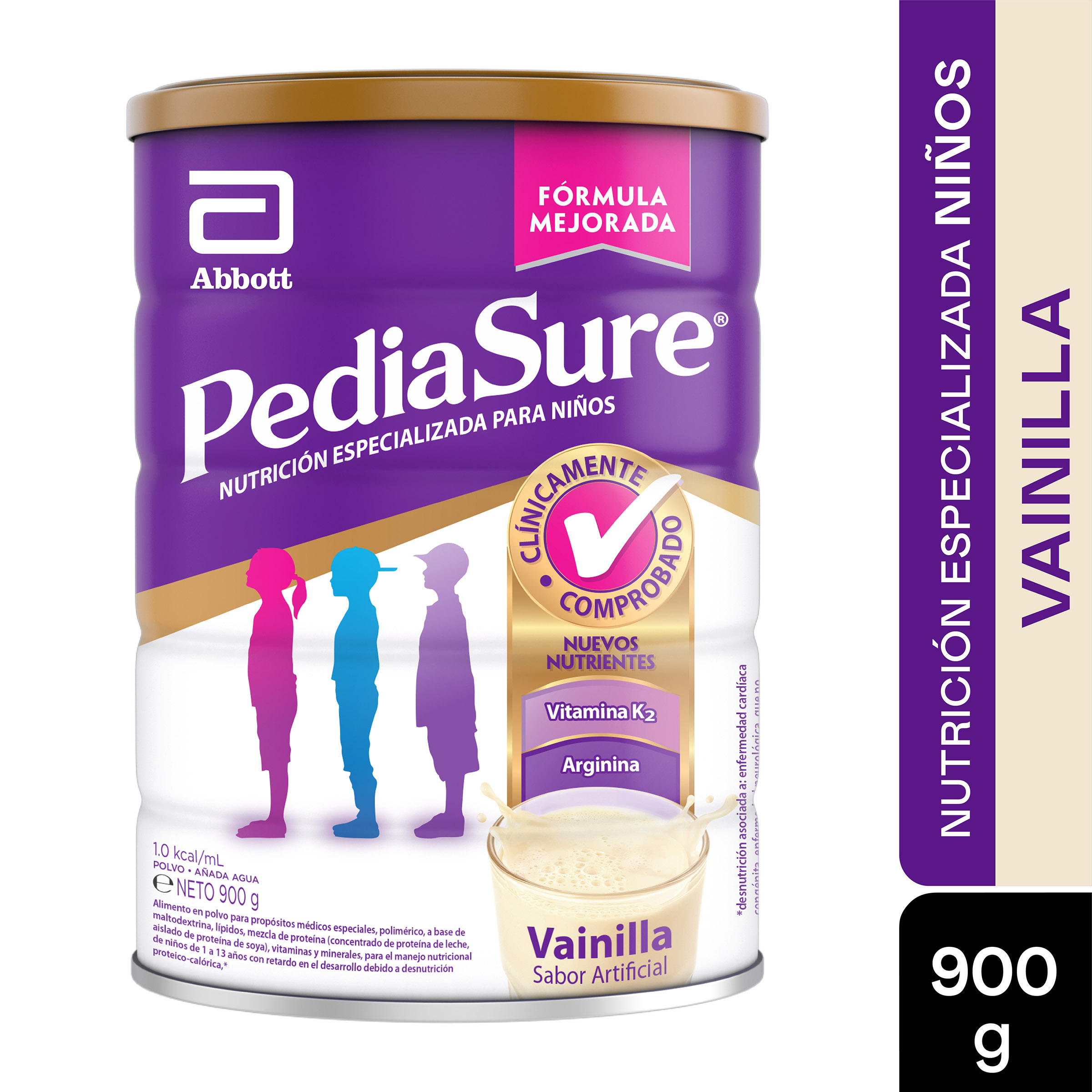 PediaSure Polvo Vainilla 850 g – Proteínas y carbohidratos