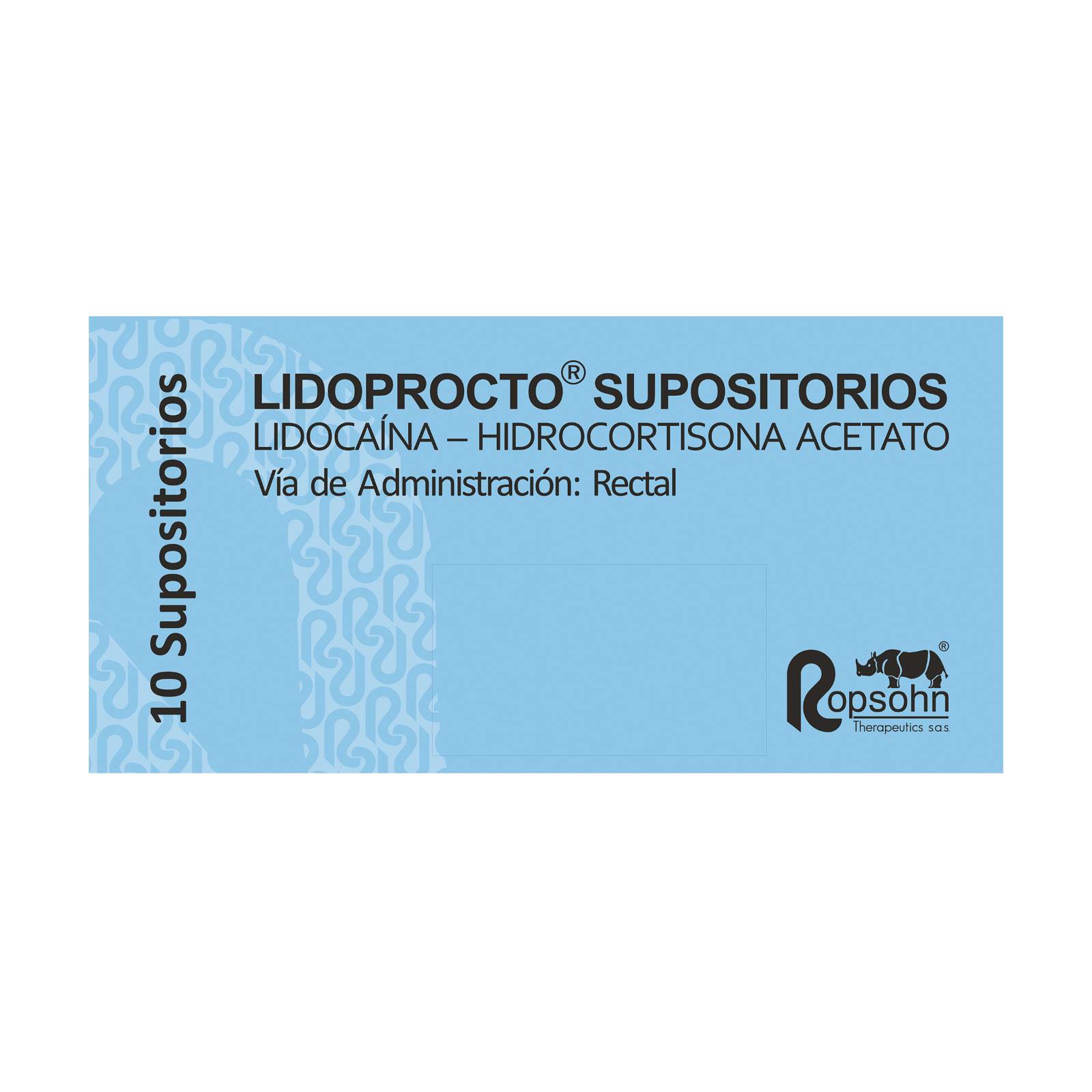 LIDOPROCTO 10 supositorios – Lidocaína 3% + Hidrocortisona
