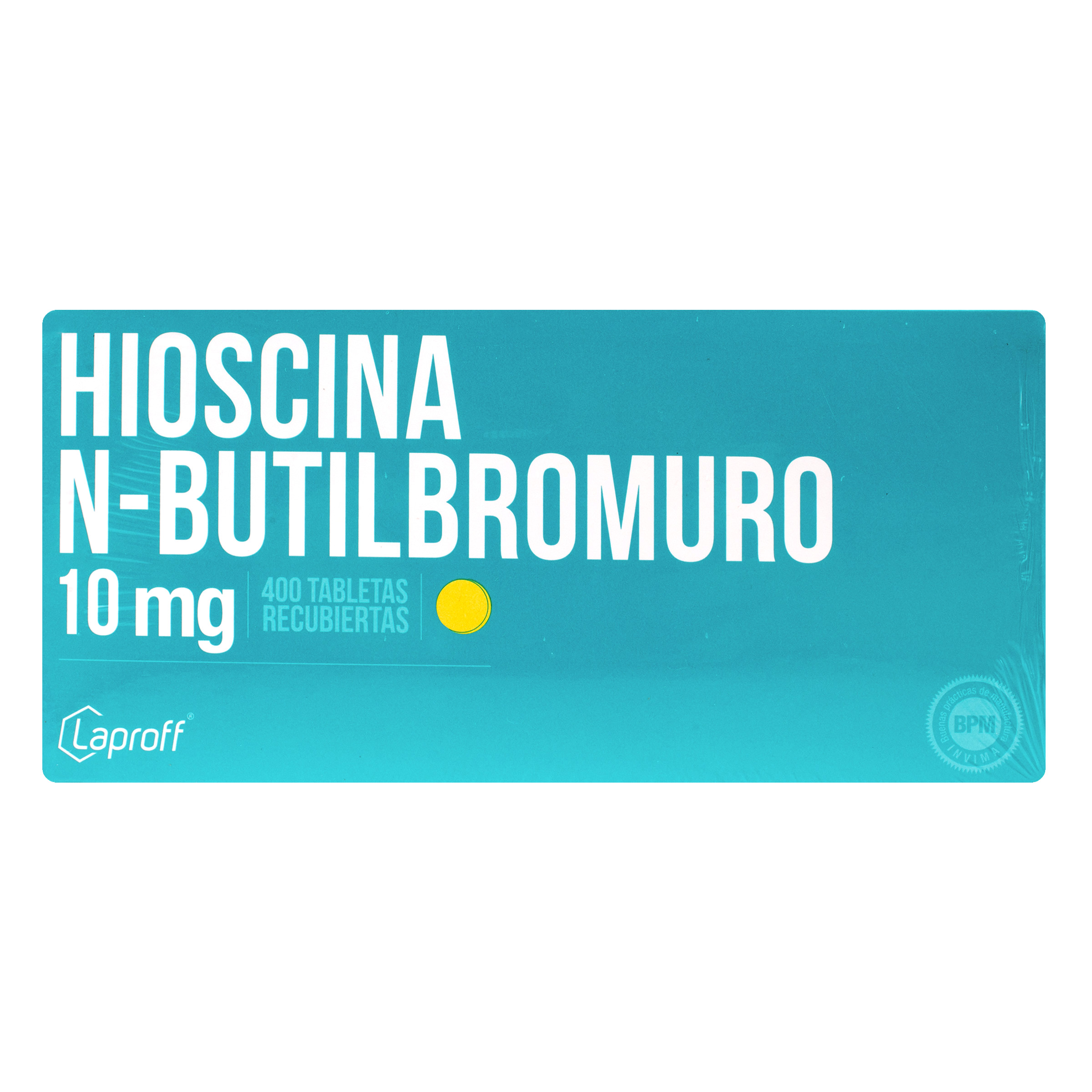 Hioscina N-Butil Bromuro 10 mg – 400 Tabletas LAPROFF