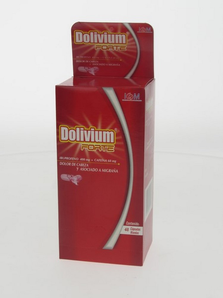 DOLIVIUM FOR 400/60mg 48CAP IBUPROFENO CAFEINA