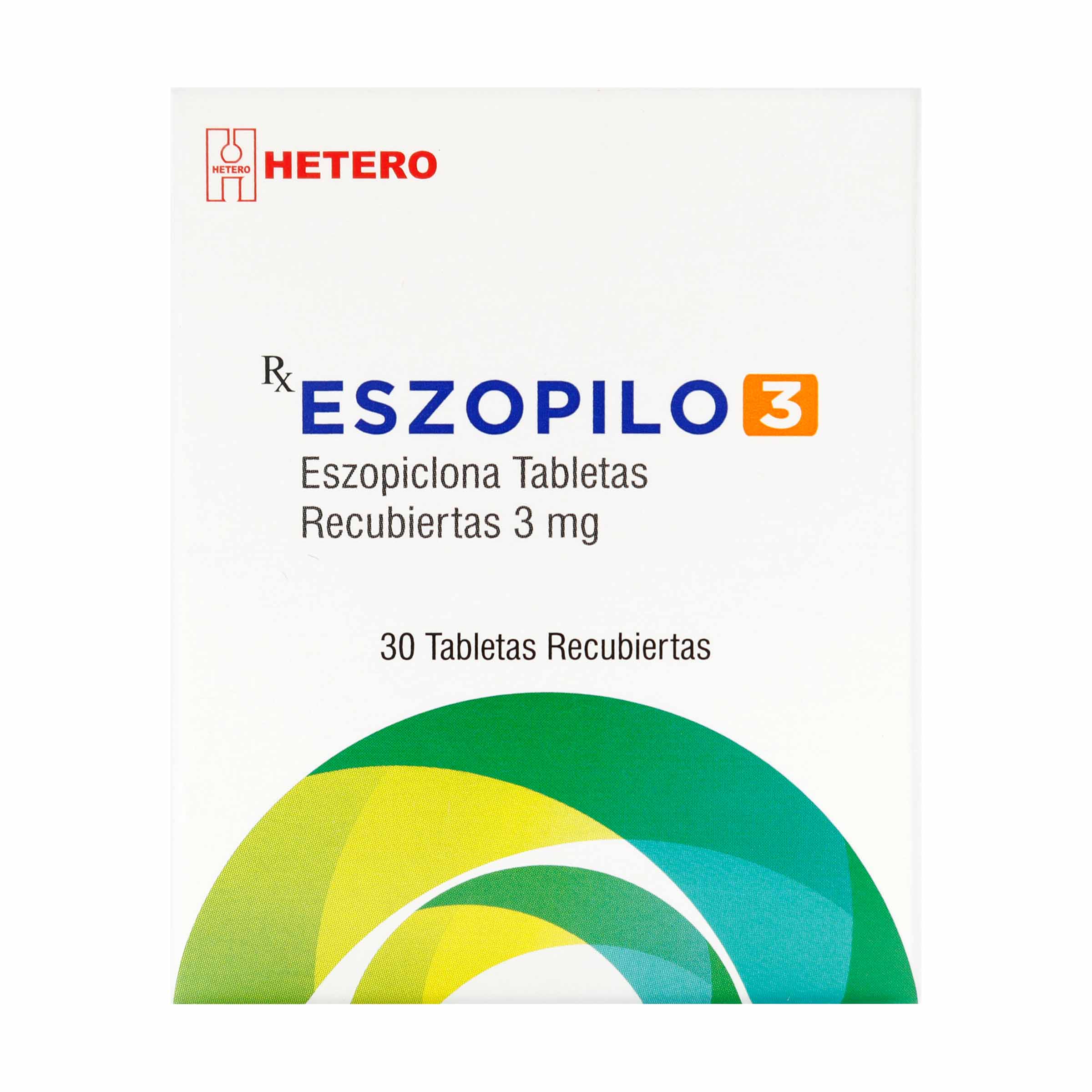 EZOPICLONA 3 mg 30 tabletas - Seven Pharma Col