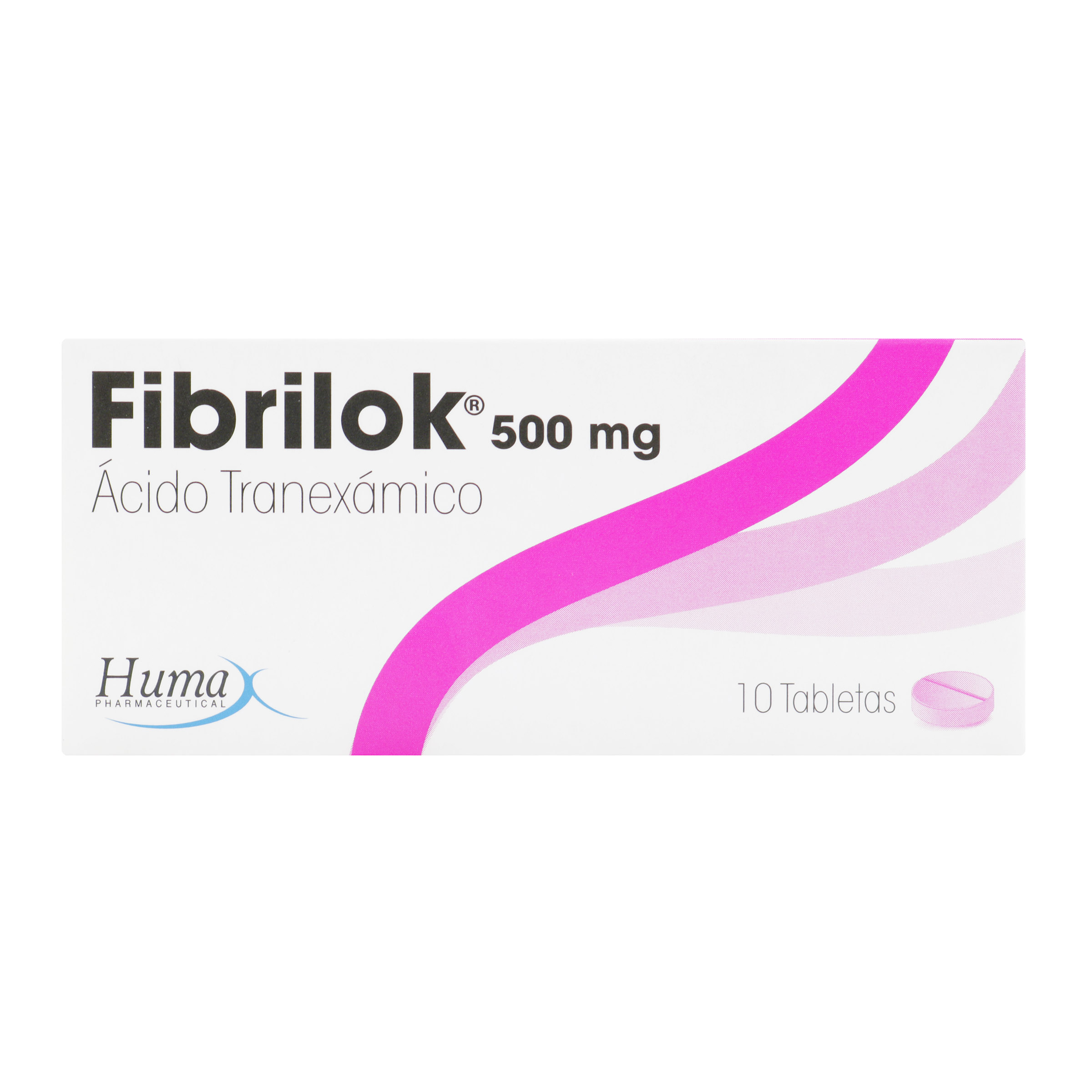 Fibrilok 500 mg – 10 tabletas = ácido tranexámico
