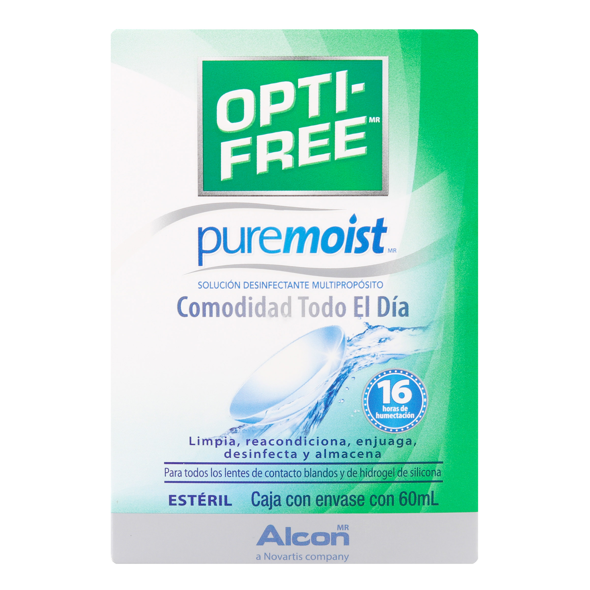 OptiFree Pure Moist 60 ml – Solución para lentes de contacto