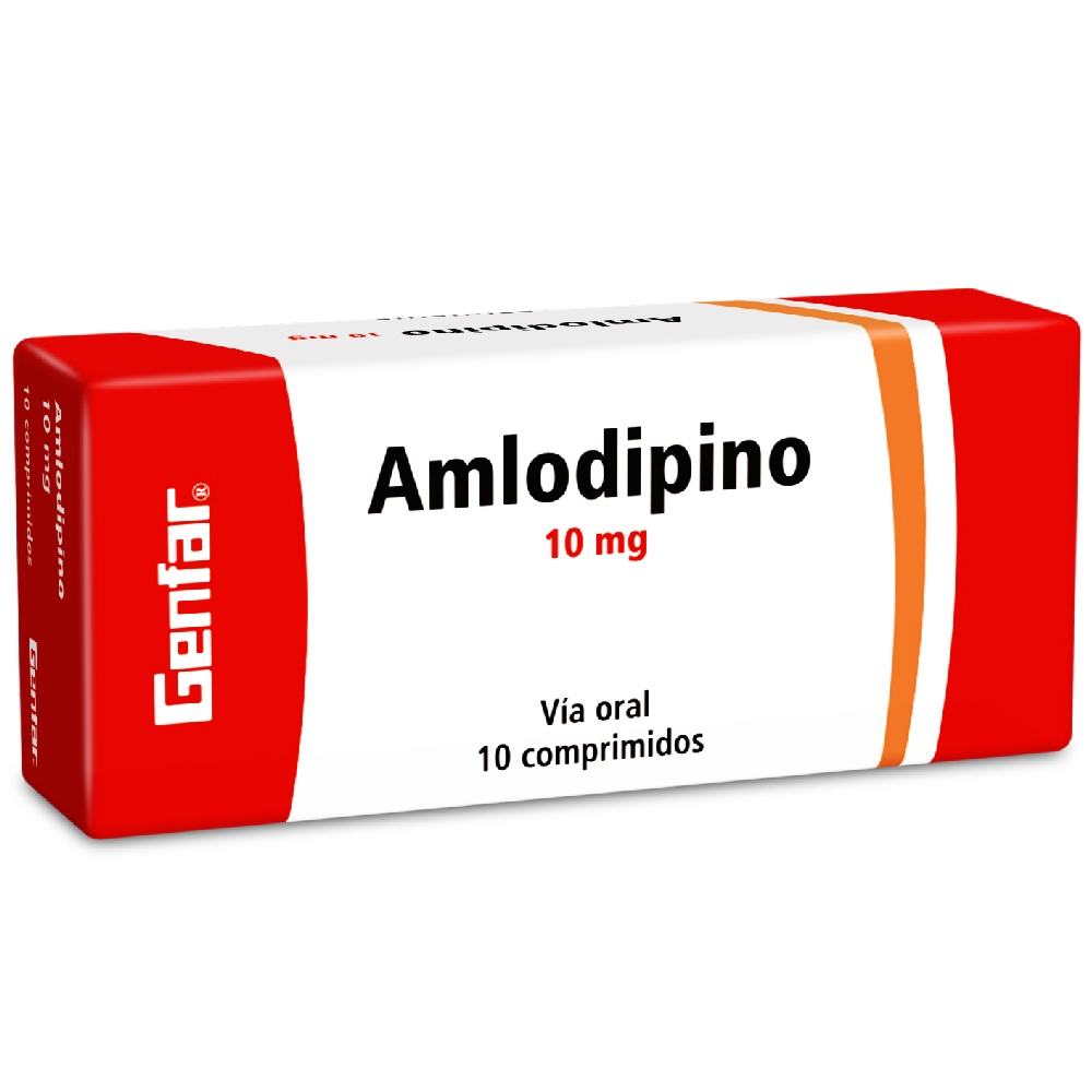 Amlodipino 10 mg – 10 tabletas GF