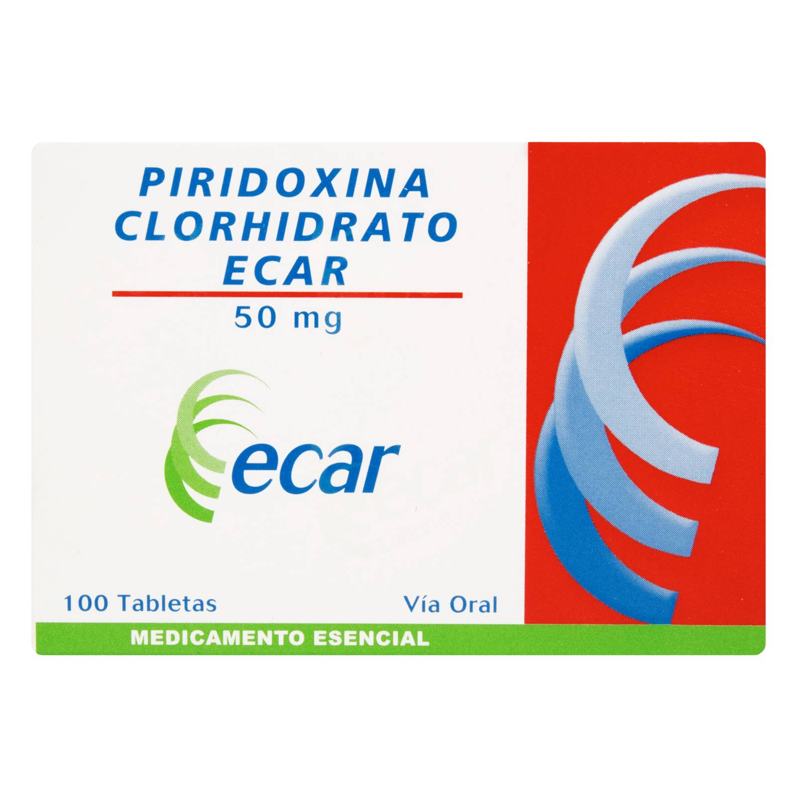 Piridoxina 50 mg – 100 tabletas EC