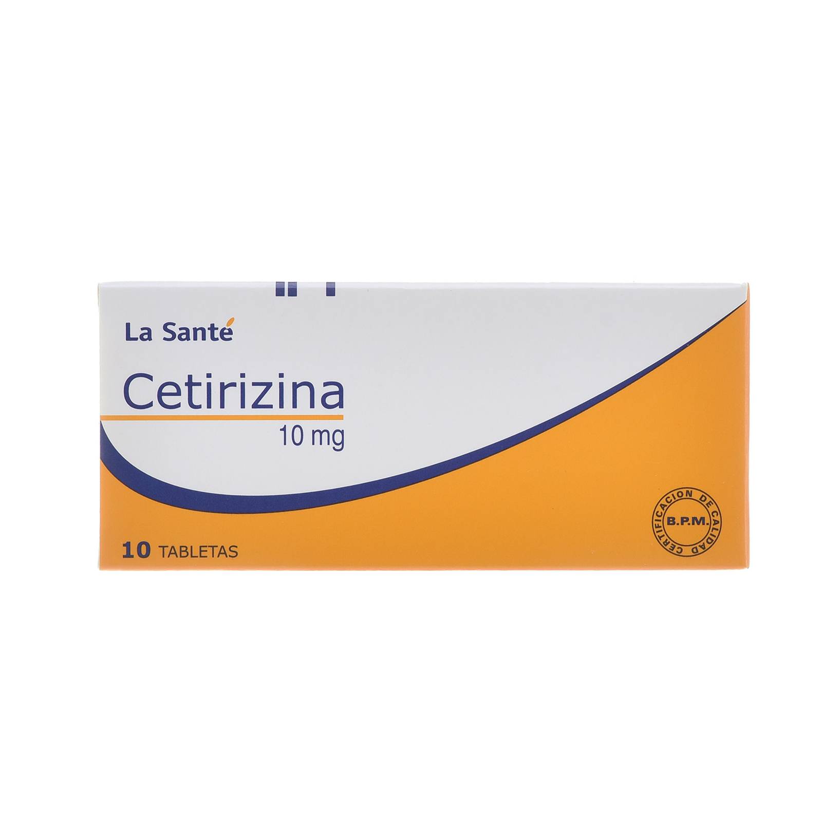 Cetirizina 10 mg - 10 tabletas - La Santé