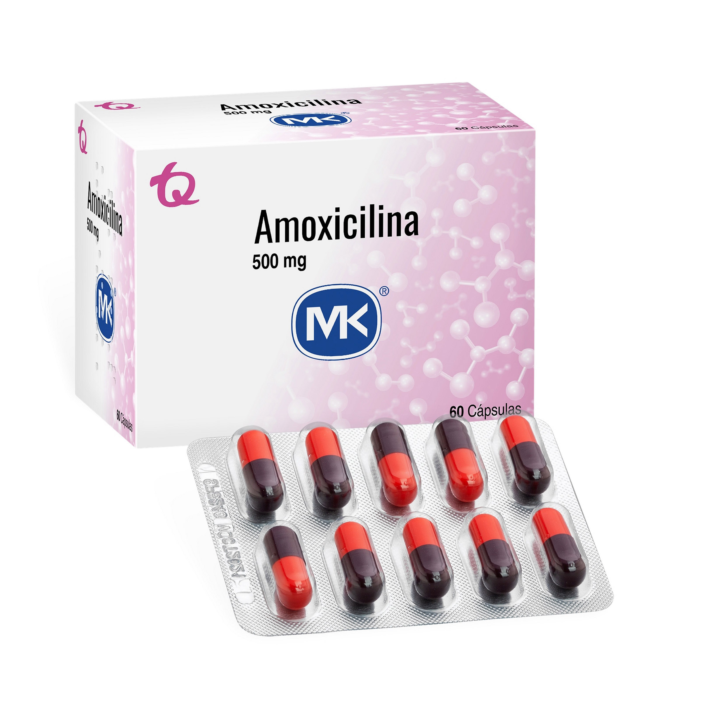 Amoxicilina 500 mg - 60 cápsulas TECNOQUIMICAS