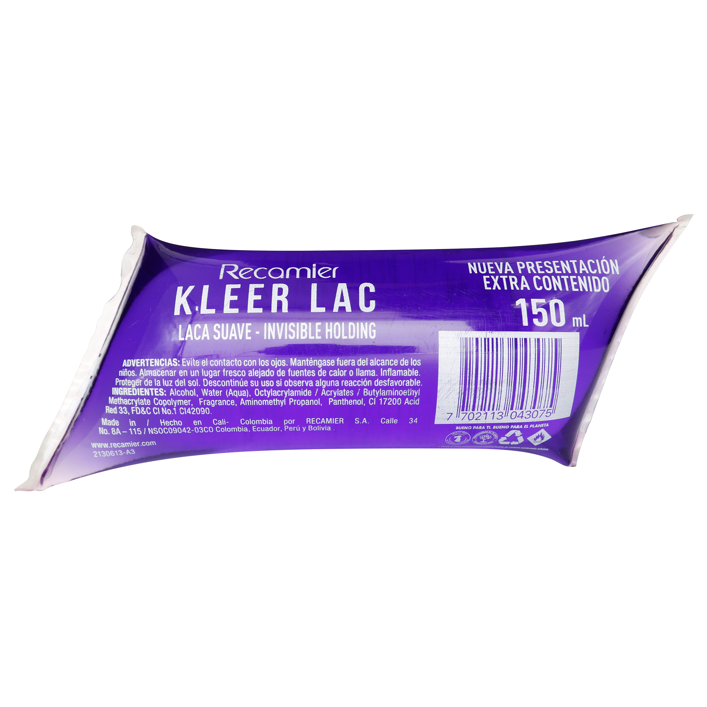 Quitaesmalte Kleer Suave 150 ml | Lacas Recamier