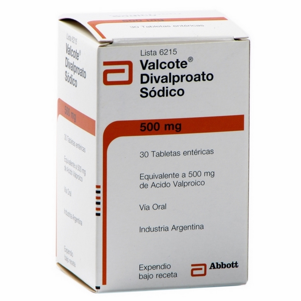 Valcote 500 mg – 30 tabletas | ácido valproico