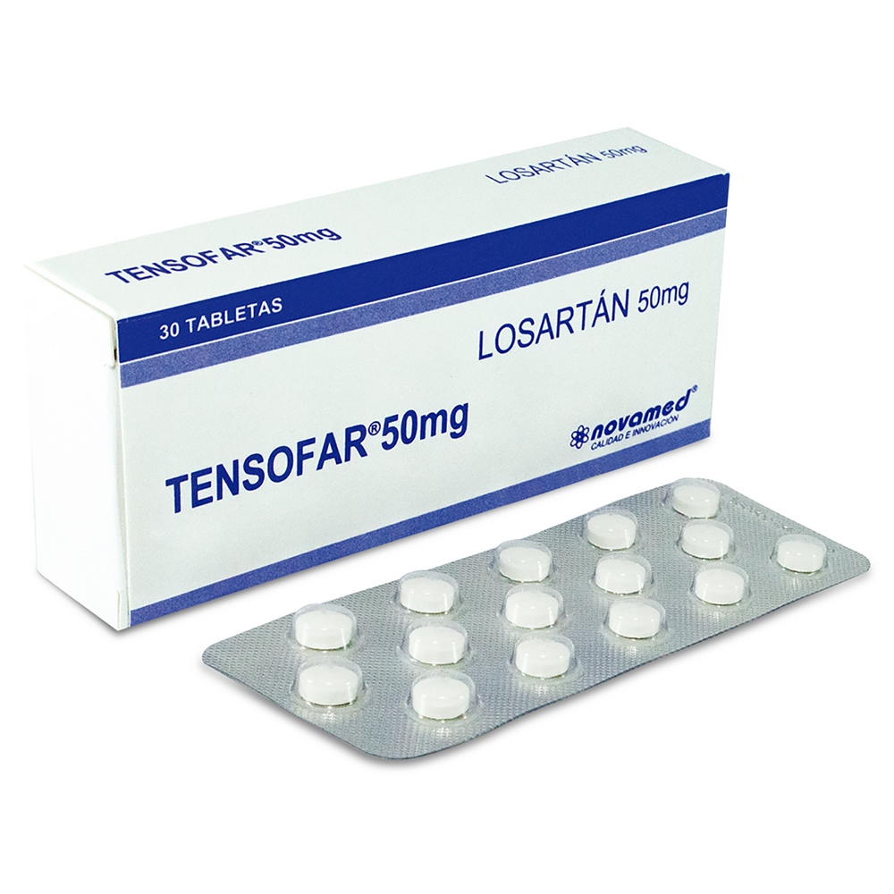 Losartán Tensofar 50 mg – 30 tabletas