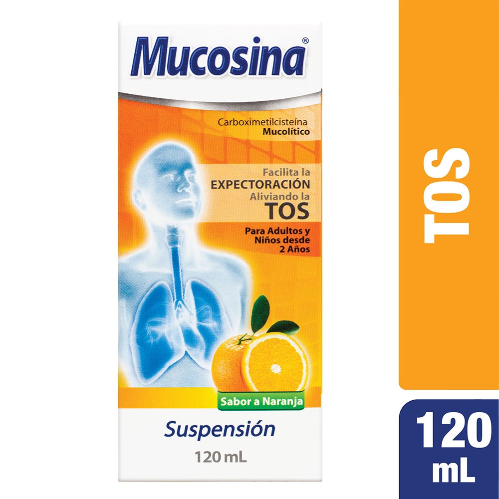 Mucosina Suspensión 120 ml – Carboximetilcisteína