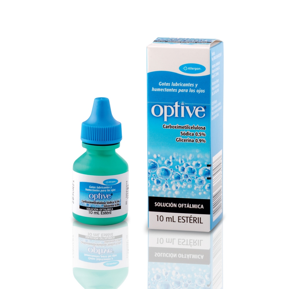 OPTIVE Solución Oftálmica 10 ml – Carboximetilcelulosa y Glicerina