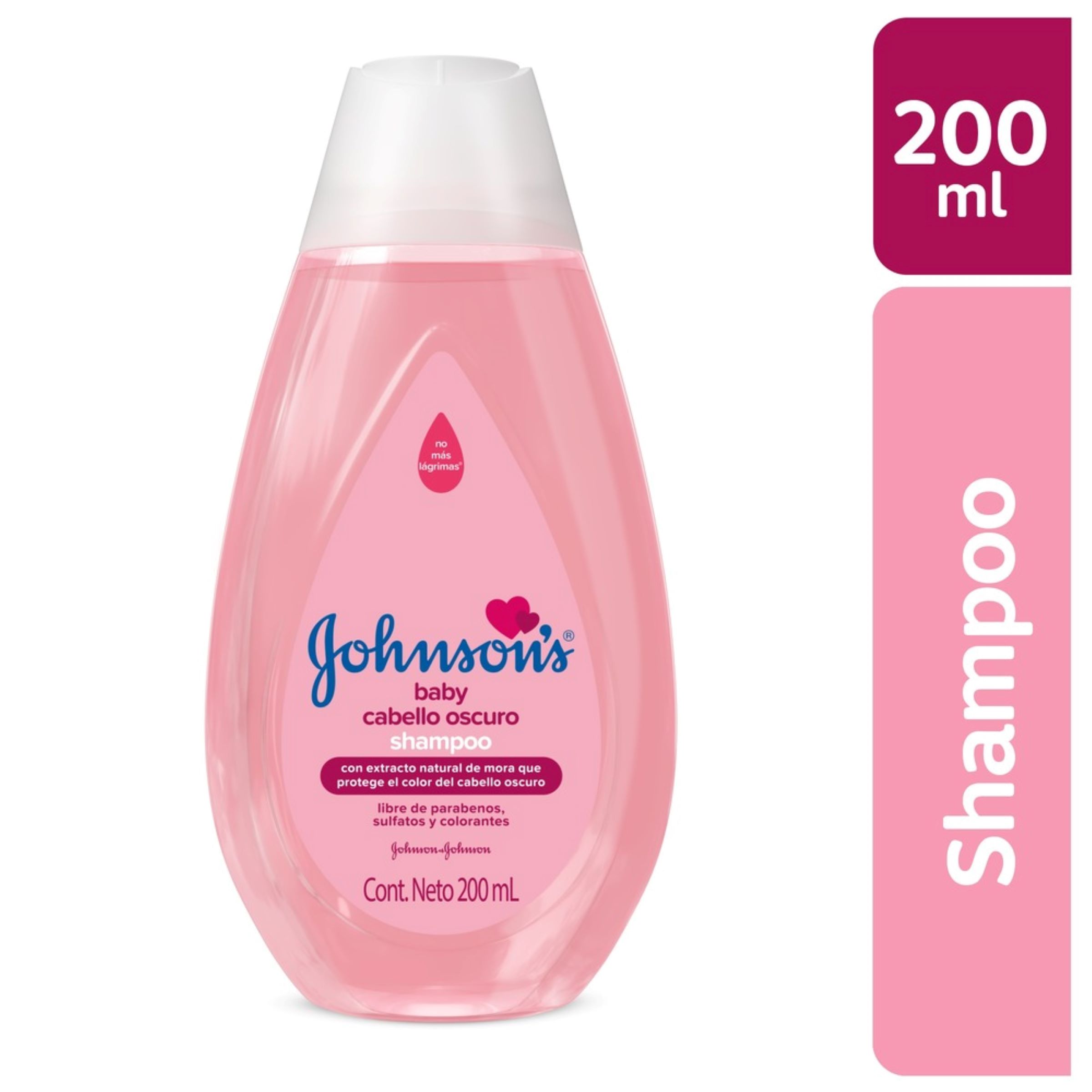 Champú para bebé cabello oscuro 200 ml – Johnson & Johnson