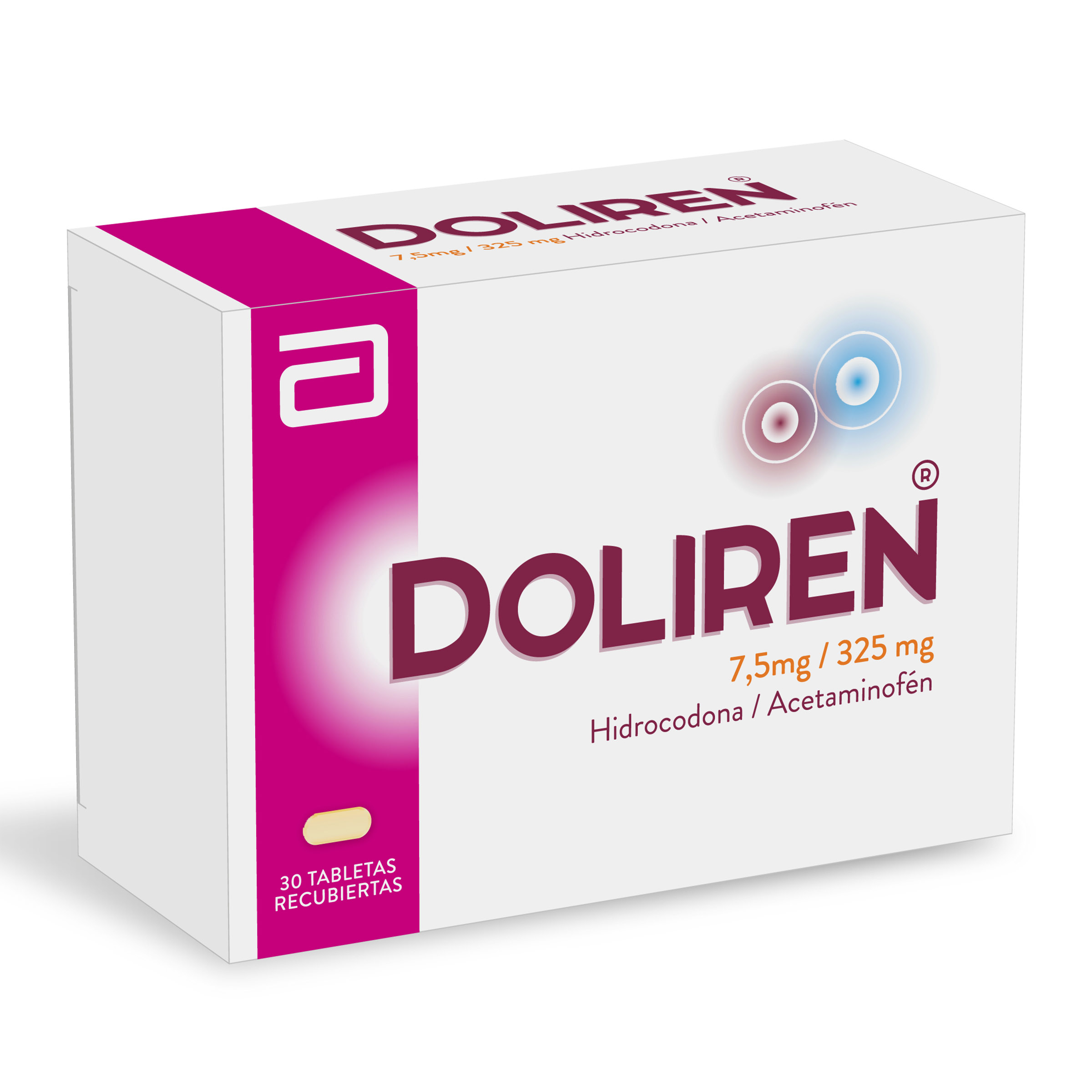 Doliren 7,5 mg/325 mg - 30 tabletas