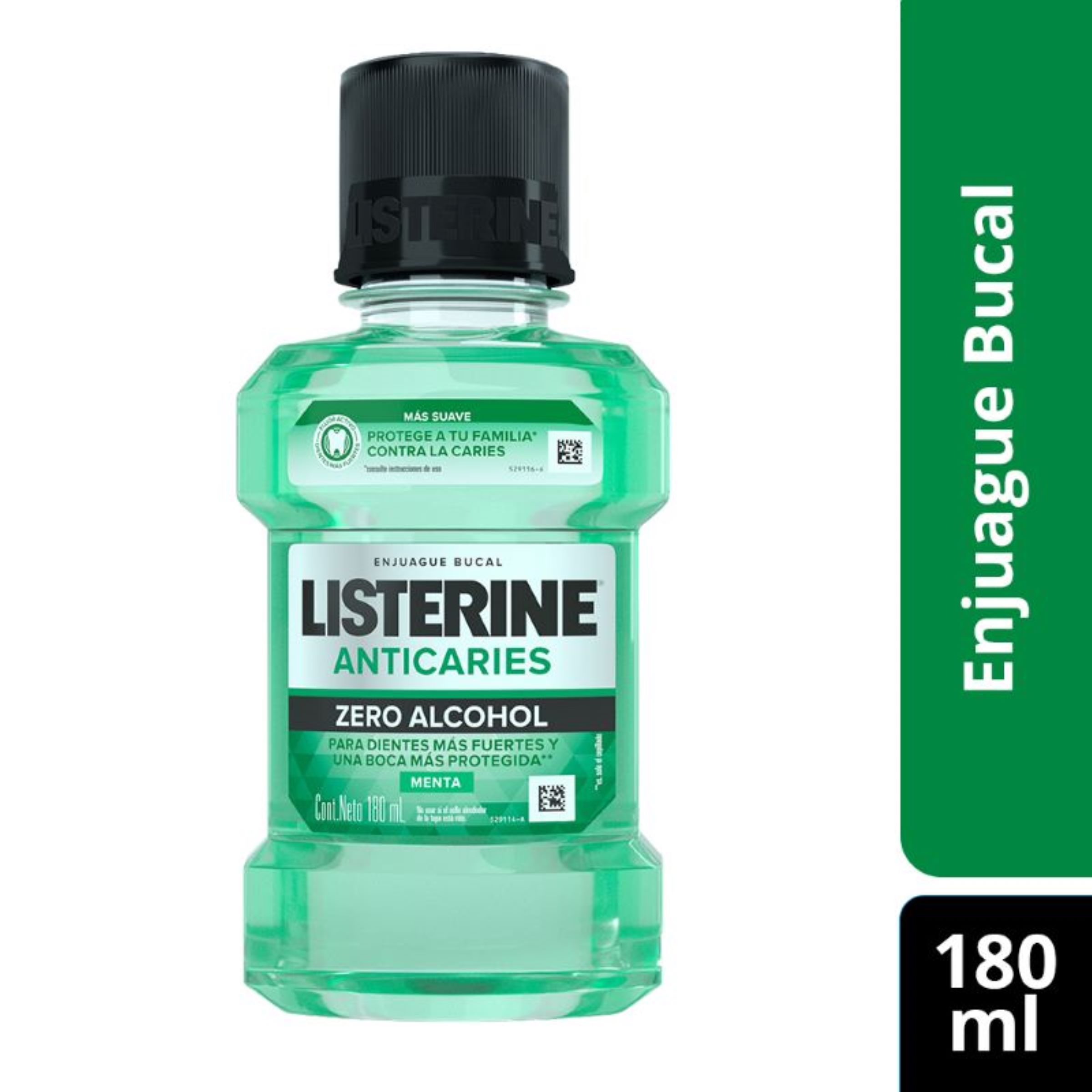 Listerine Anticaries Zero 180 ml Enjuague Bucal