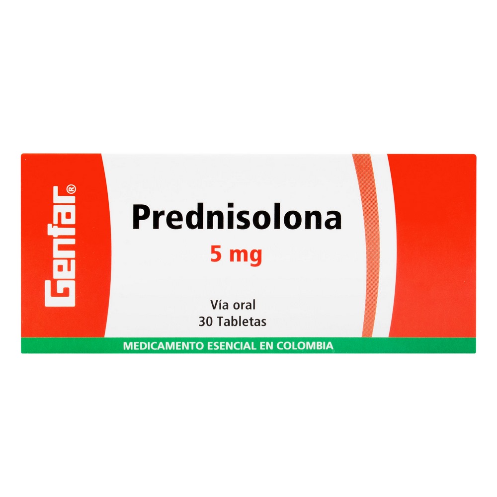 Prednisolona 5 mg 30 tabletas – GENFAR