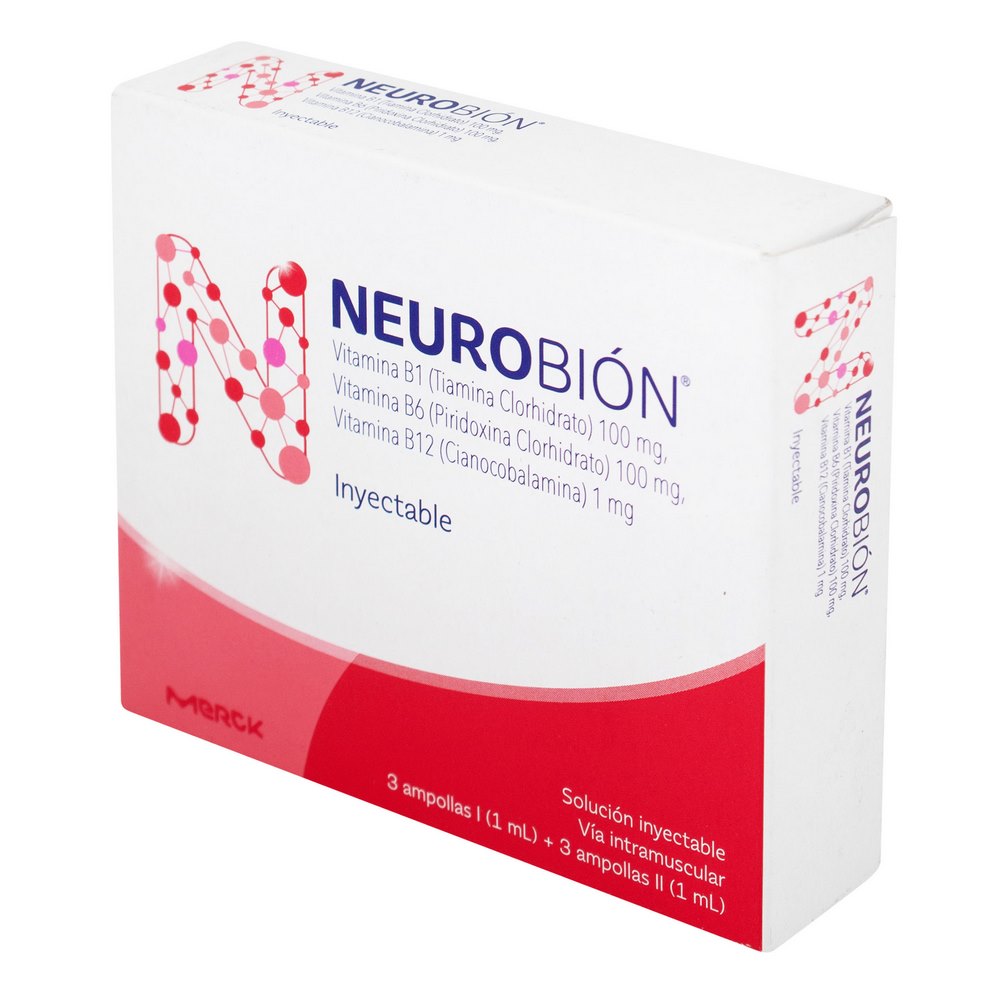 Neurobion Ampollas – B1, B6 y B12 (3 ampollas)