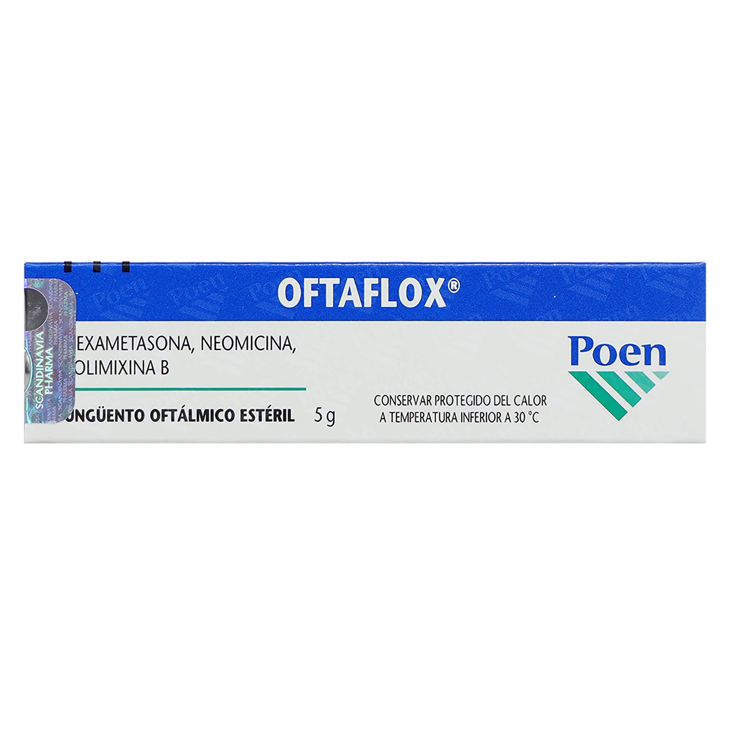OFTAFLOX UNGUENTO OFTALMICO 5 g NEOMICINA-POLIMIXINA-DEXAMETASONA