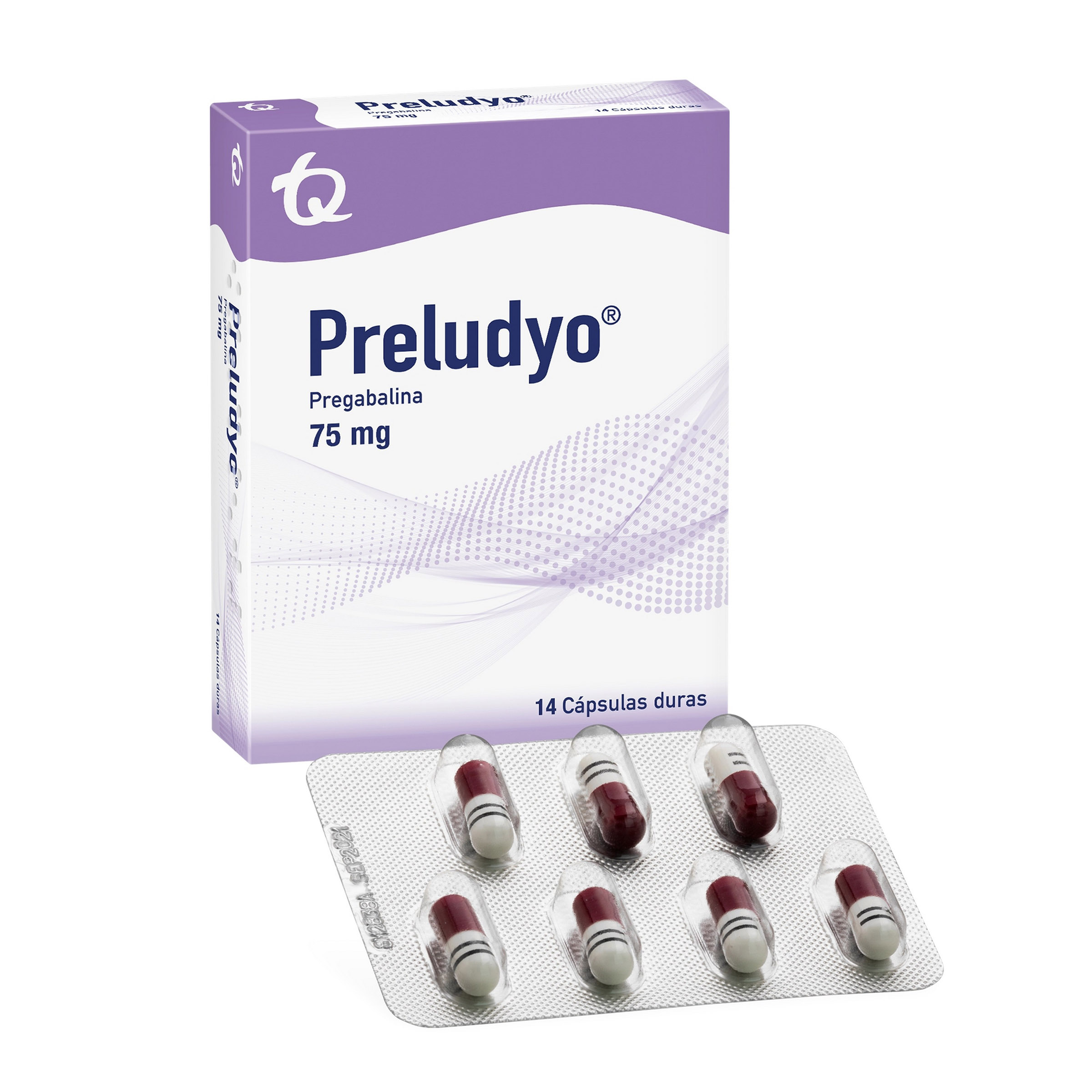 PRELUDYO 75 mg - 14 tabletas (pregabalina)