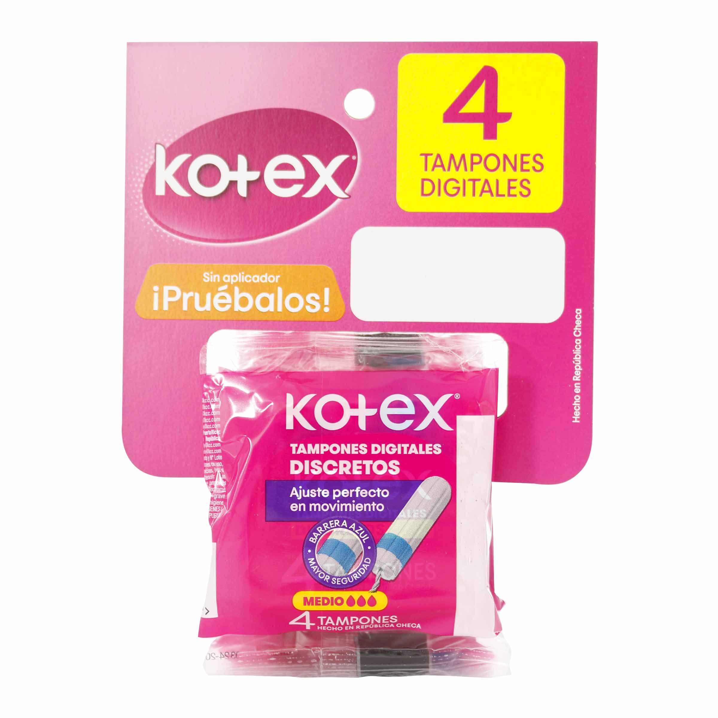 Tampones Evo Medio – Kotex Evo (Kimberly Colpa)