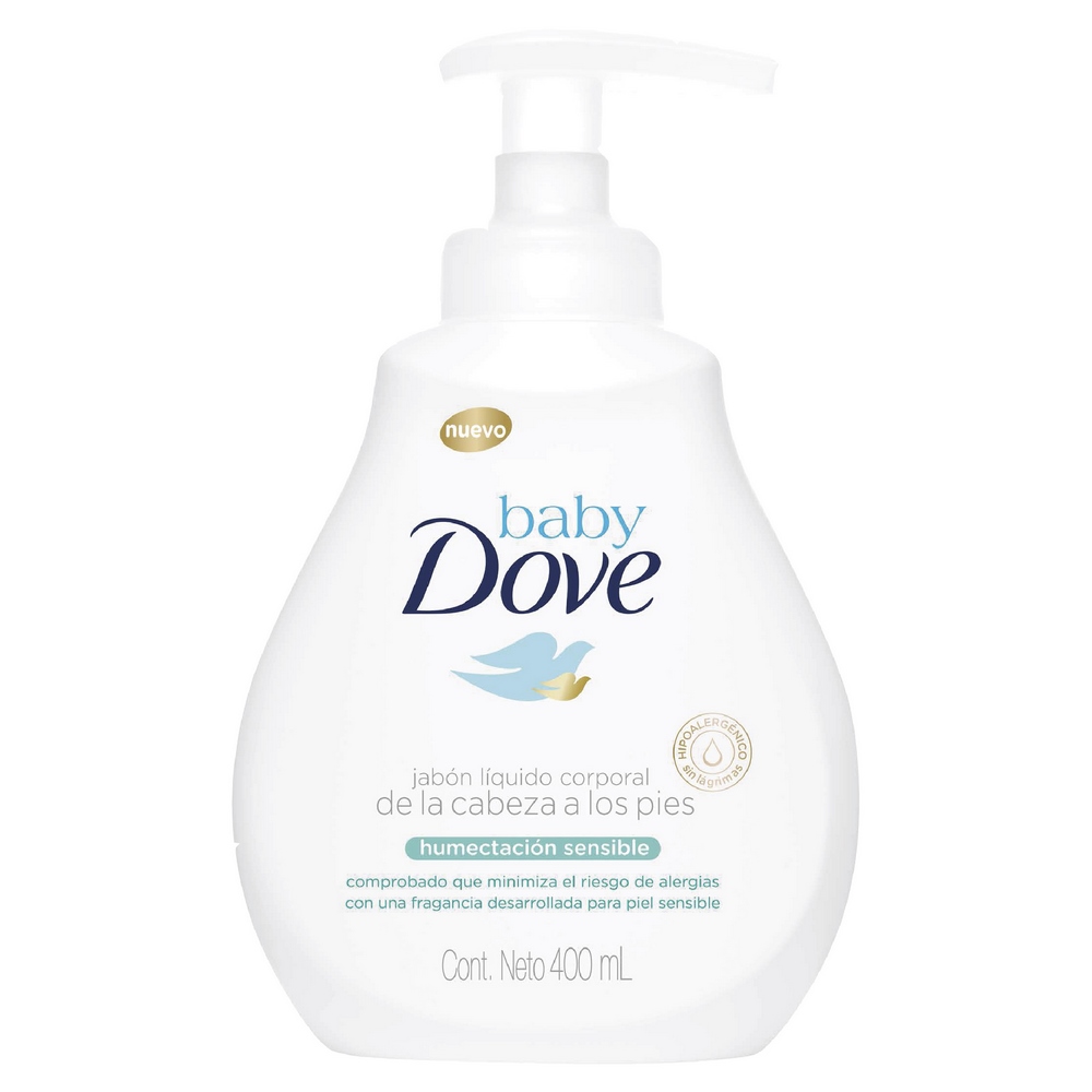 Jabón Dove Baby Humectante Sensible 400 ml
