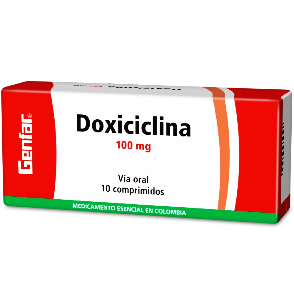 Doxiciclina 100 mg 10 tabletas – Genfar