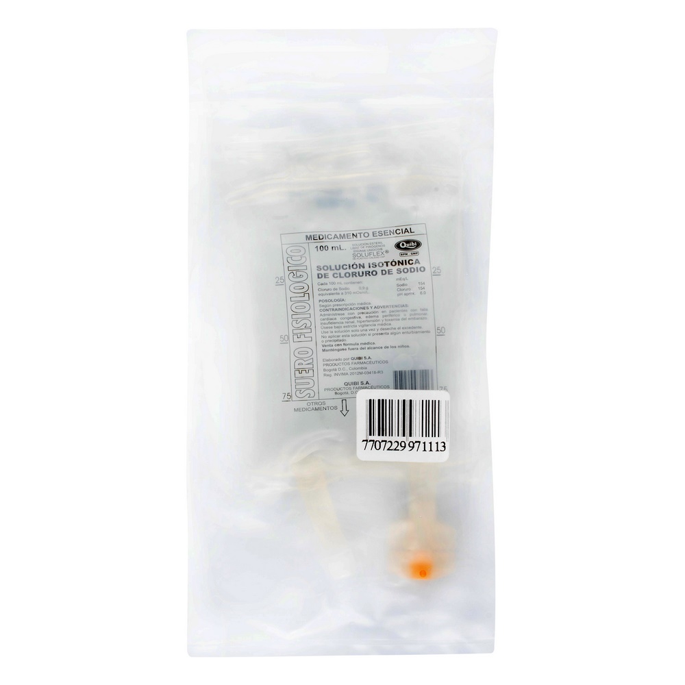 Suero fisiológico Quibi 100 ml – Solución salina