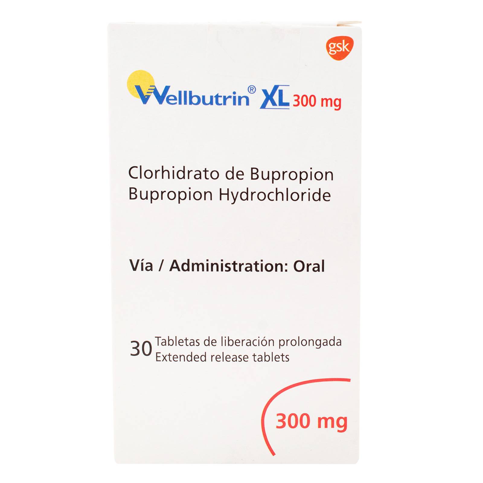 Wellbutrin XL 300 mg – 30 comprimidos Bupropión | GSK Colombia