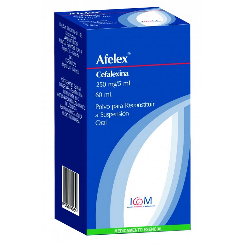 AFELEX 250 mg suspensión 60 ml