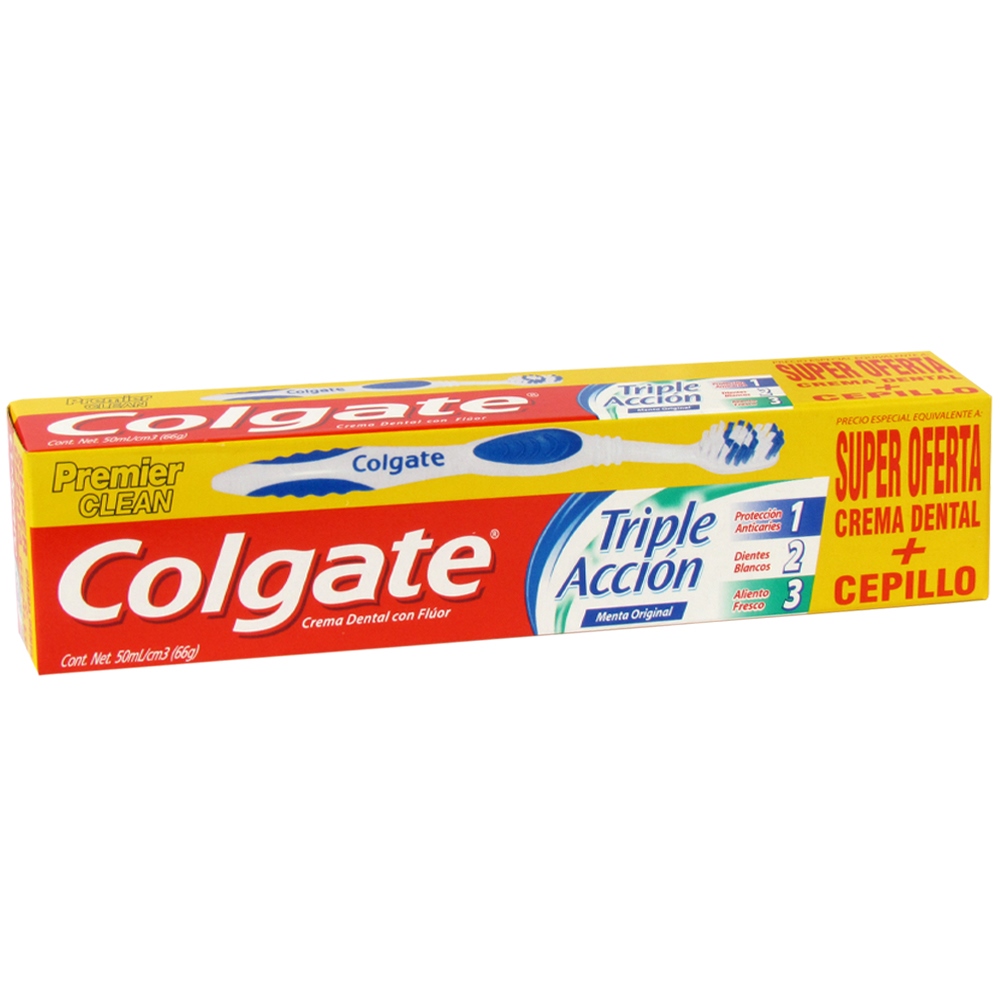 Colgate Tri-Acc 50 g + Cepillo Premier Clean