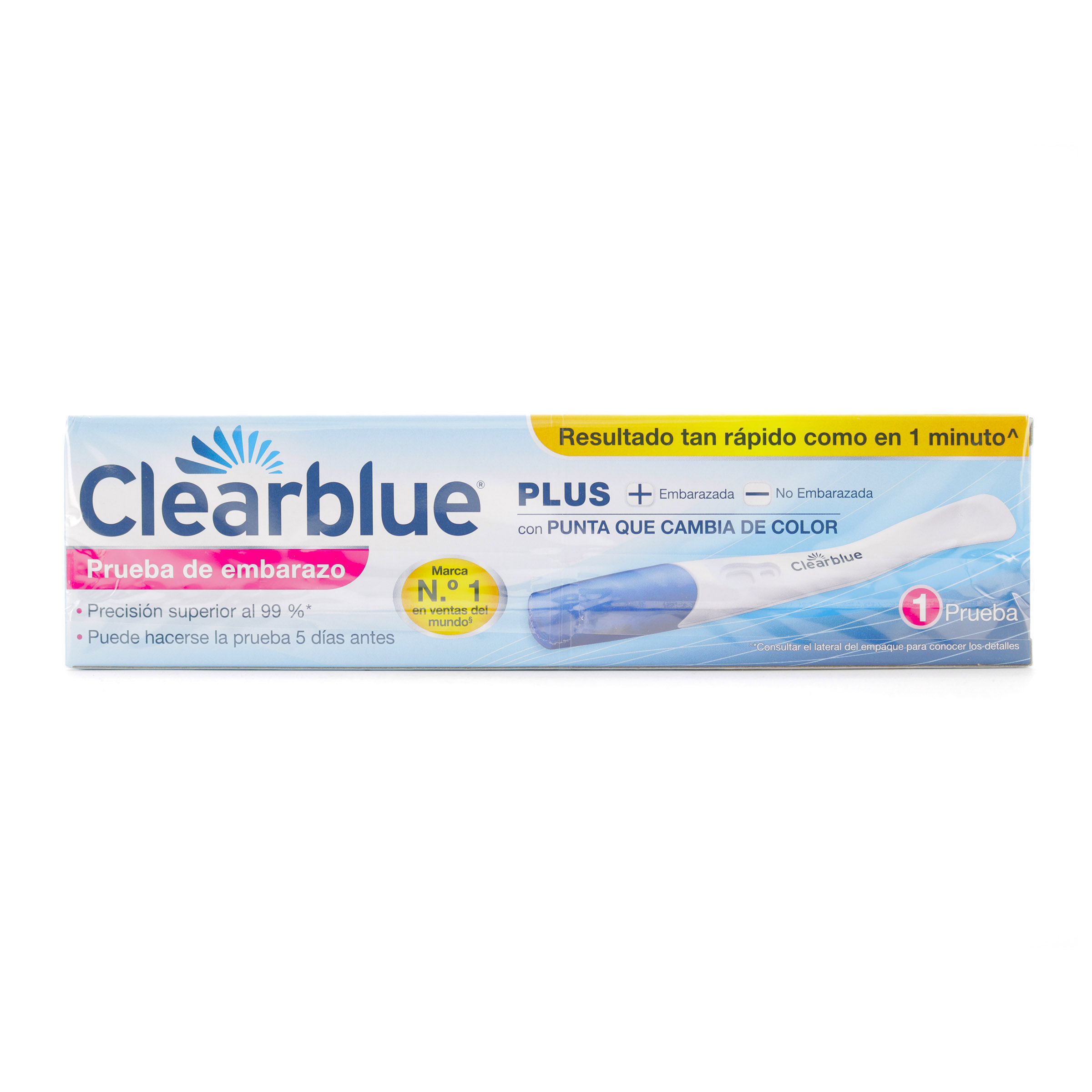 Prueba de Embarazo Clearblue Plus – 1 unidad (P&G Colombia)