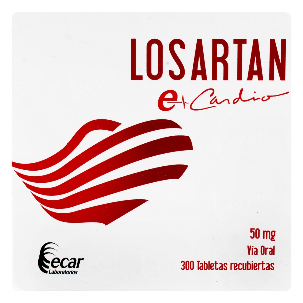 Losartán 50 mg, 300 tabletas – EC Losartan