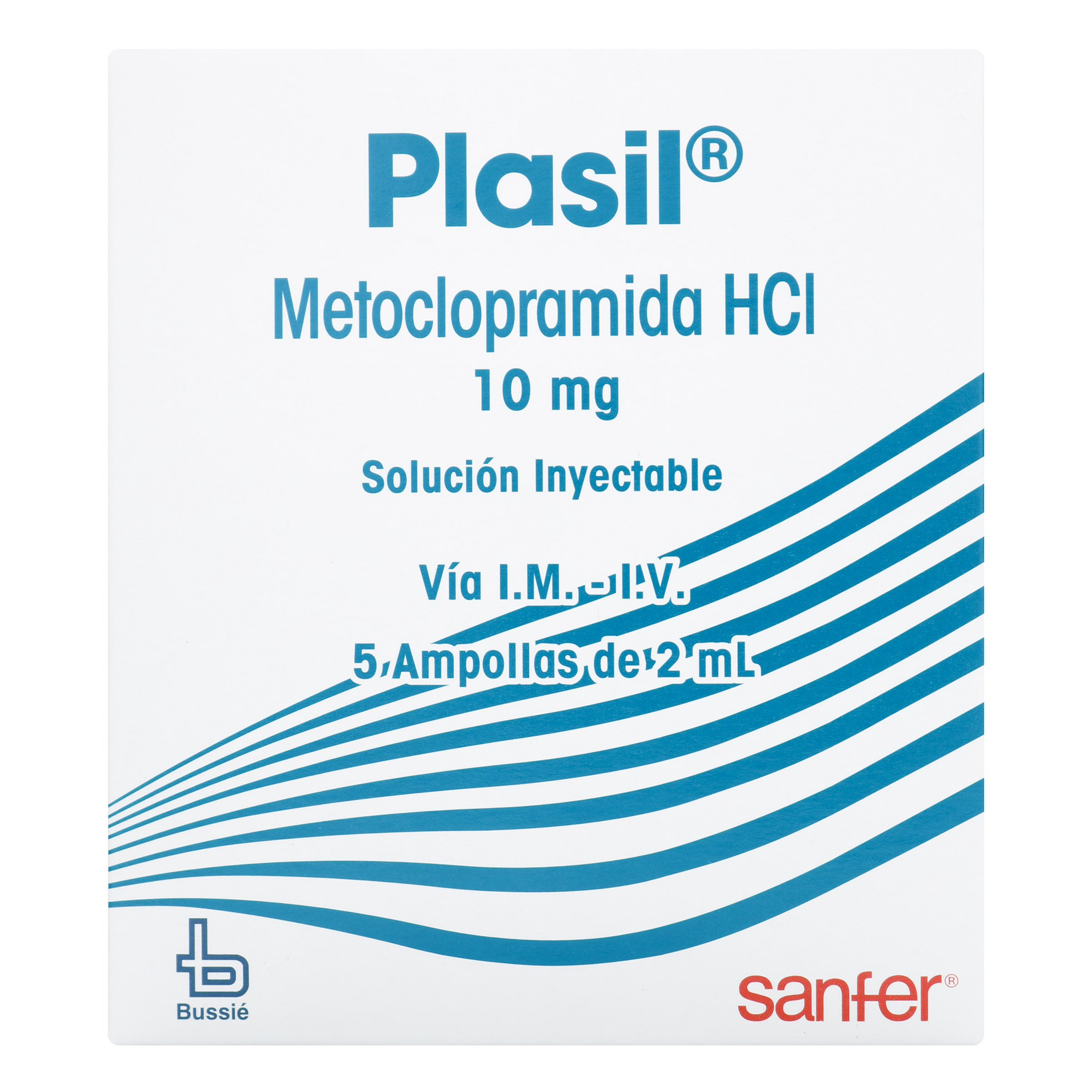 Plasil 5 ampollas Metoclopramida