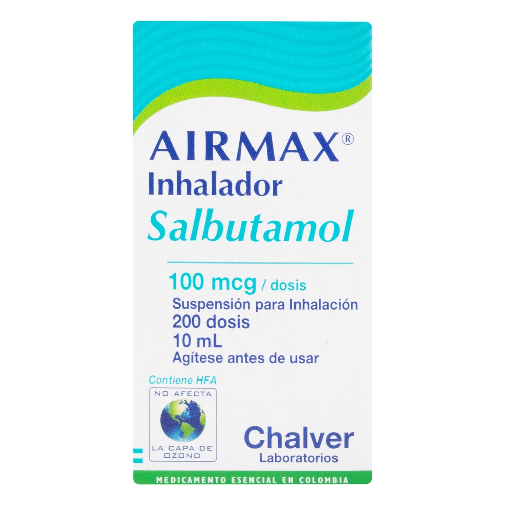 AirMax Inhalador 100 mcg, 200 dosis – Salbutamol