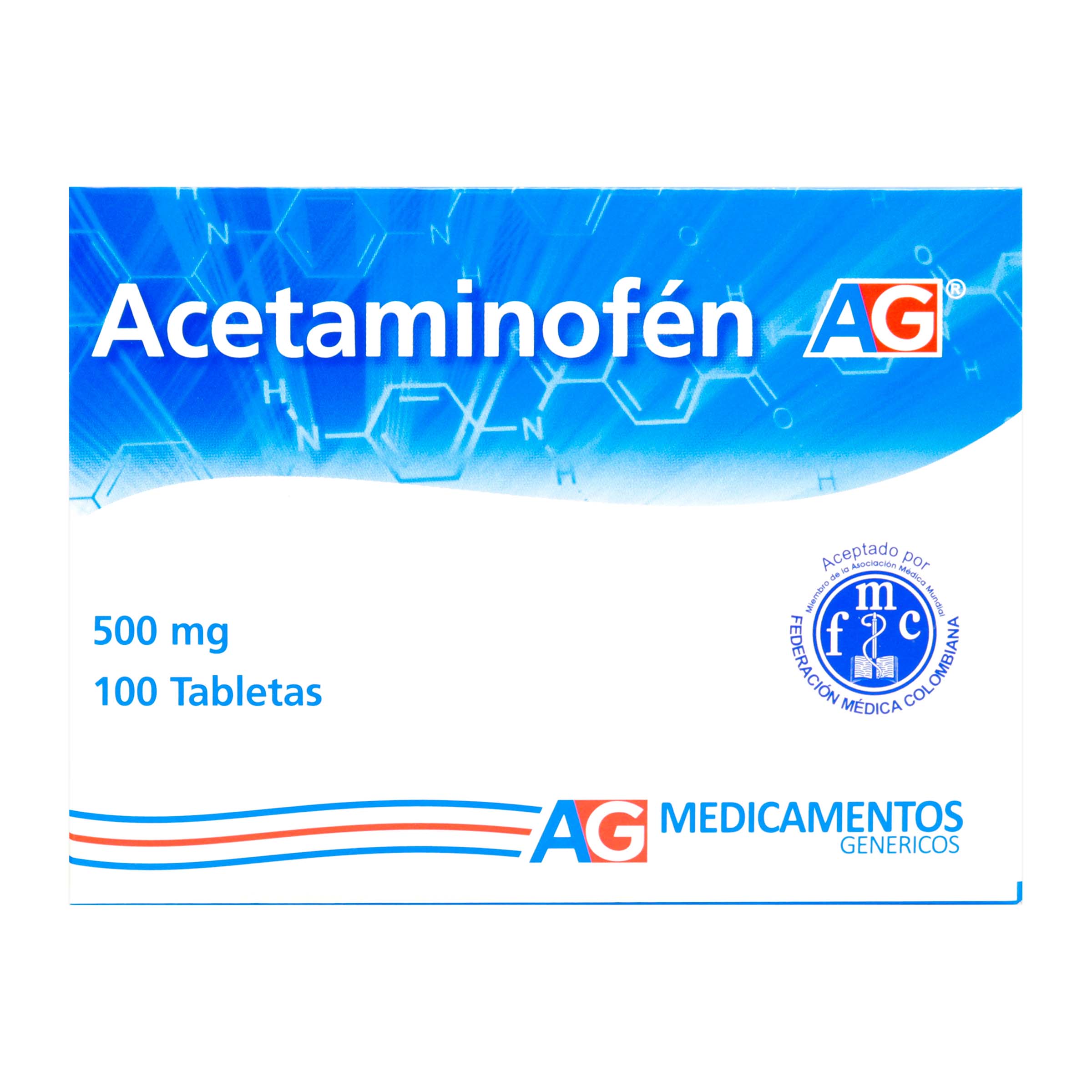 Acetaminofén 500 mg - 100 tabletas (Lafrancol S.A.)