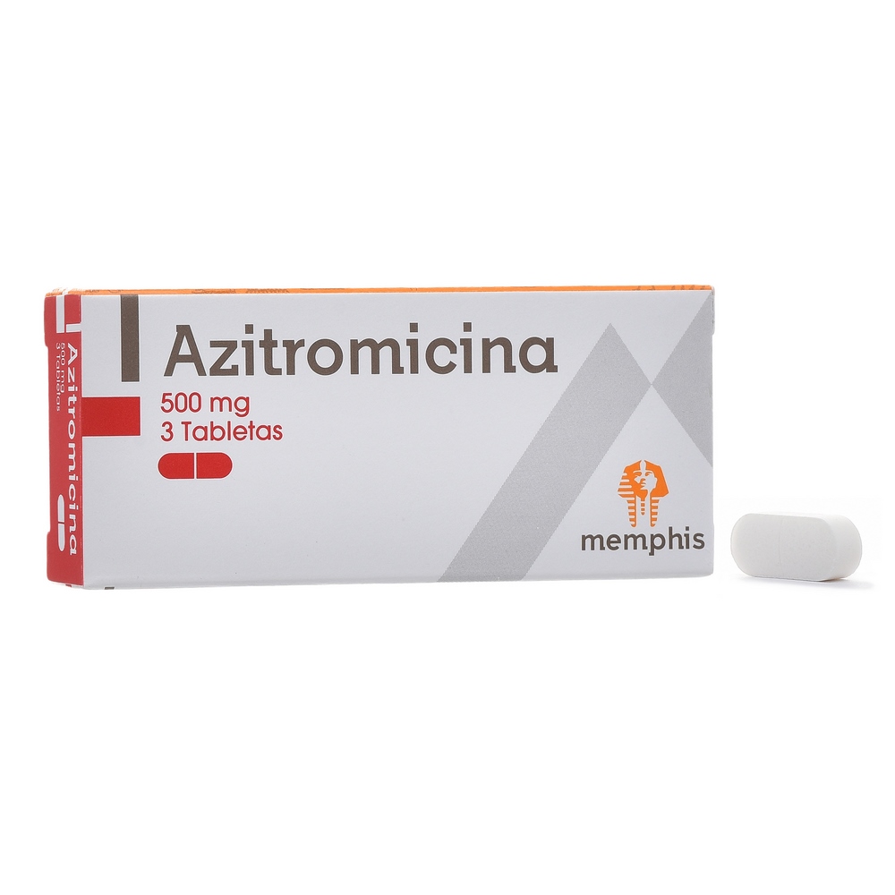 Azitromicina 500 mg – 3 tabletas