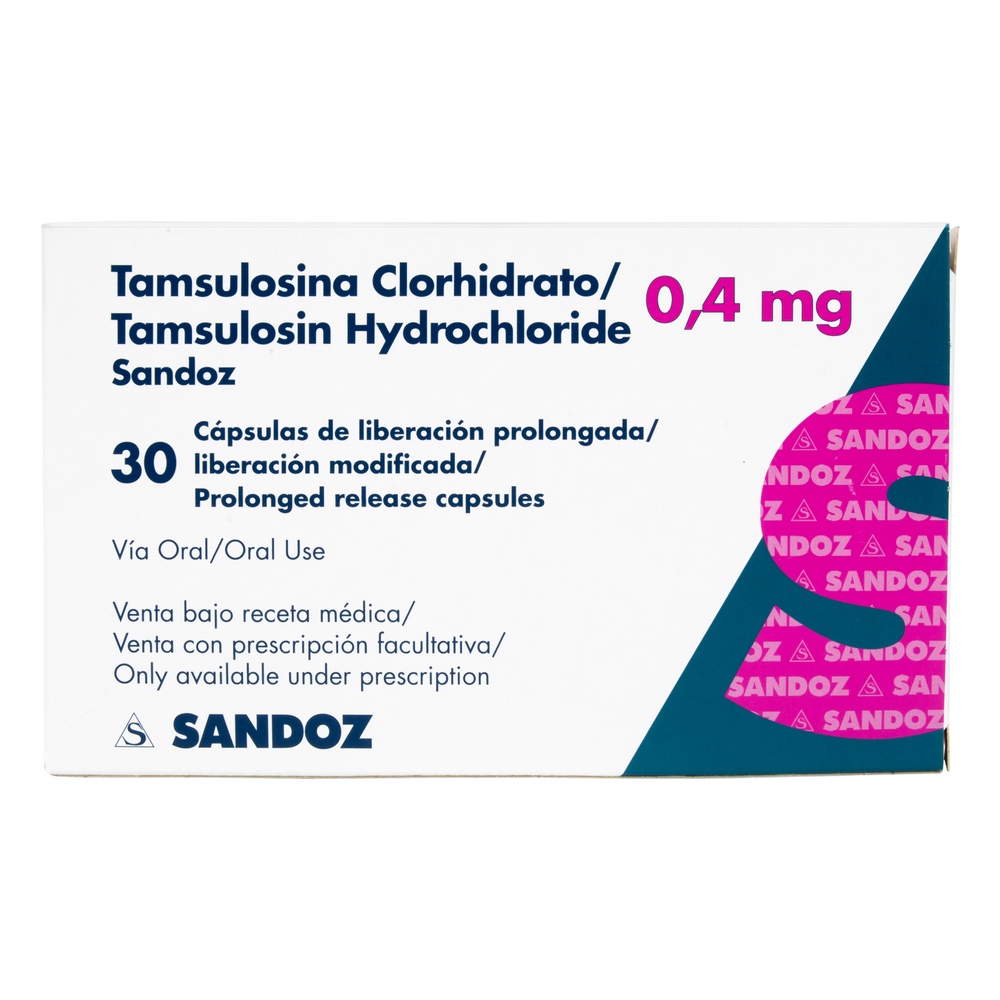 Tamsulosina 0.4 mg - 30 cápsulas (clorhidrato de tamsulosina) | Novartis Colombia