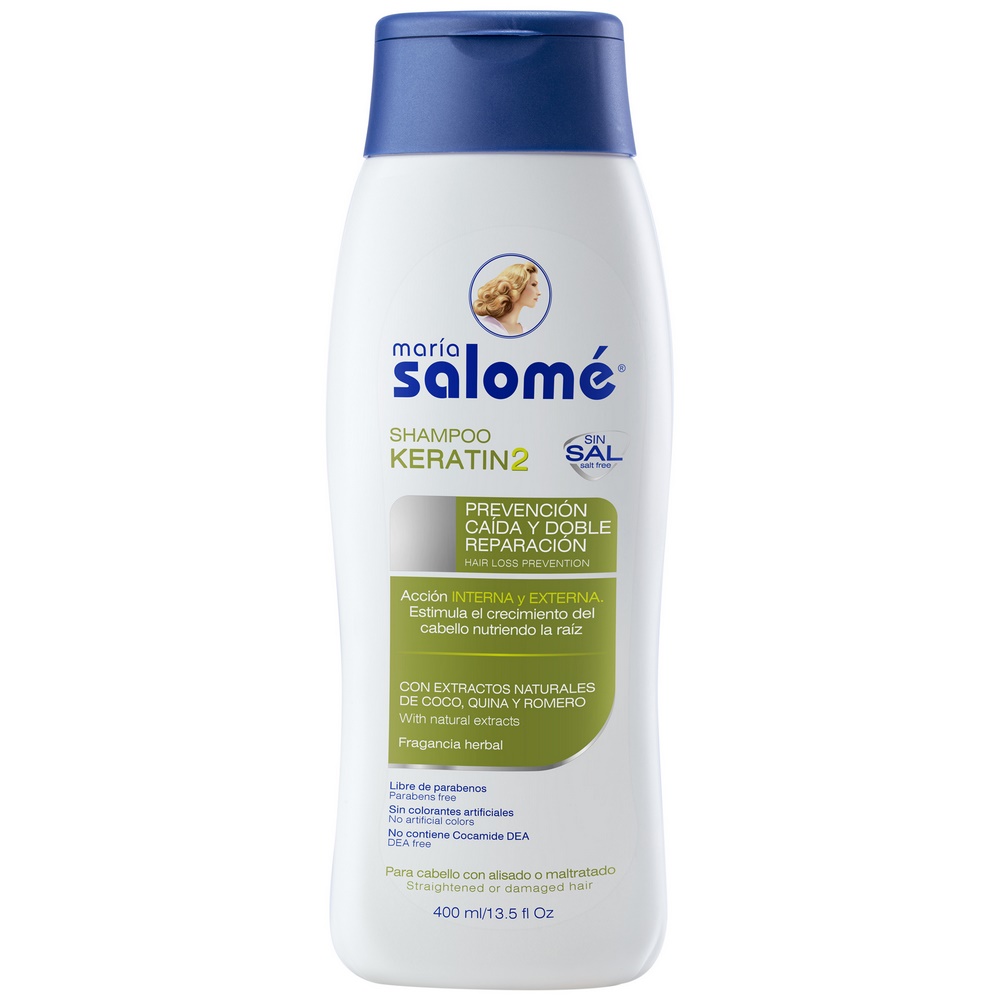 Champú Keratina sin Sal 400 ml – Maria Salomé