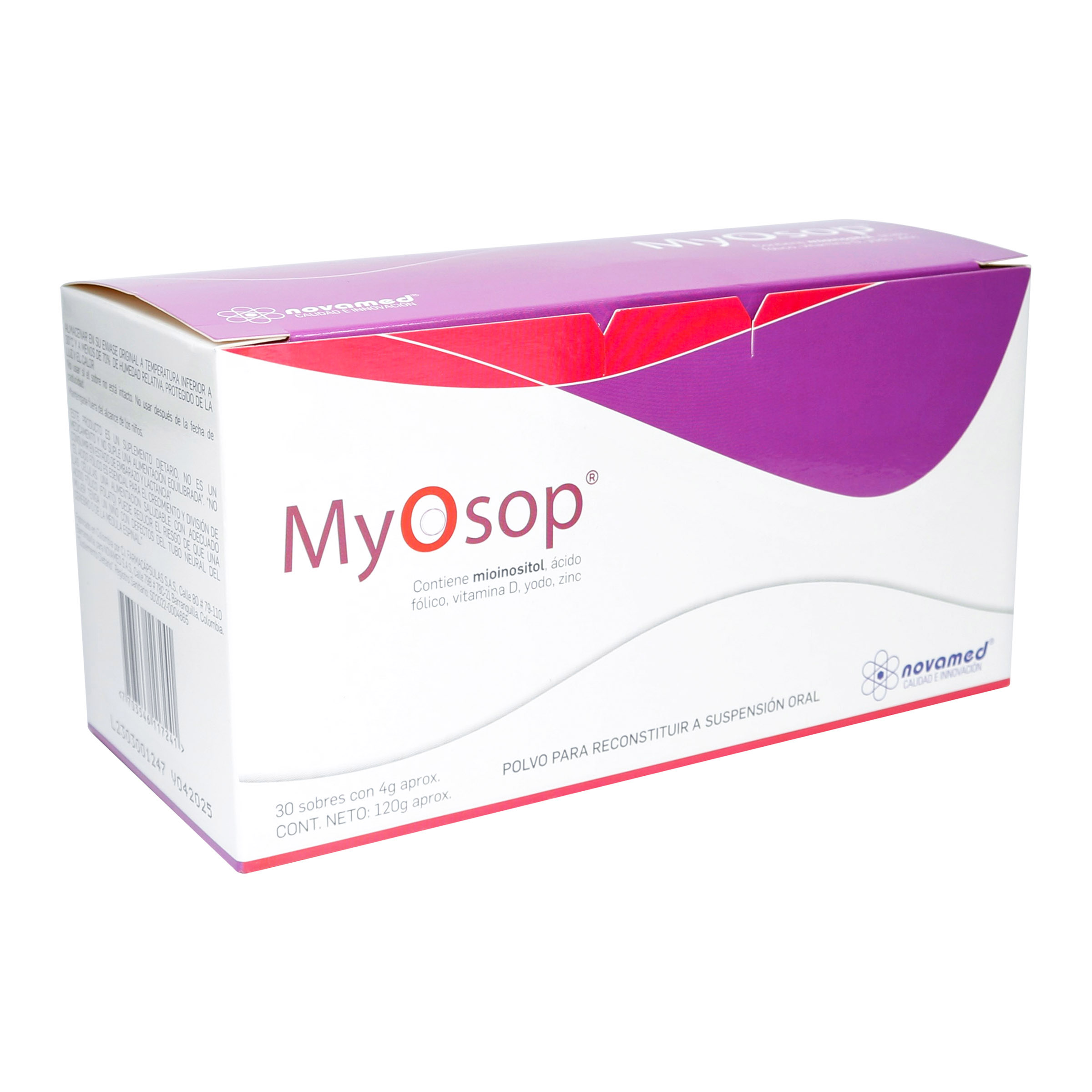 Myosop 4 g – 30 sobres Myo-inositol | NOVAMED