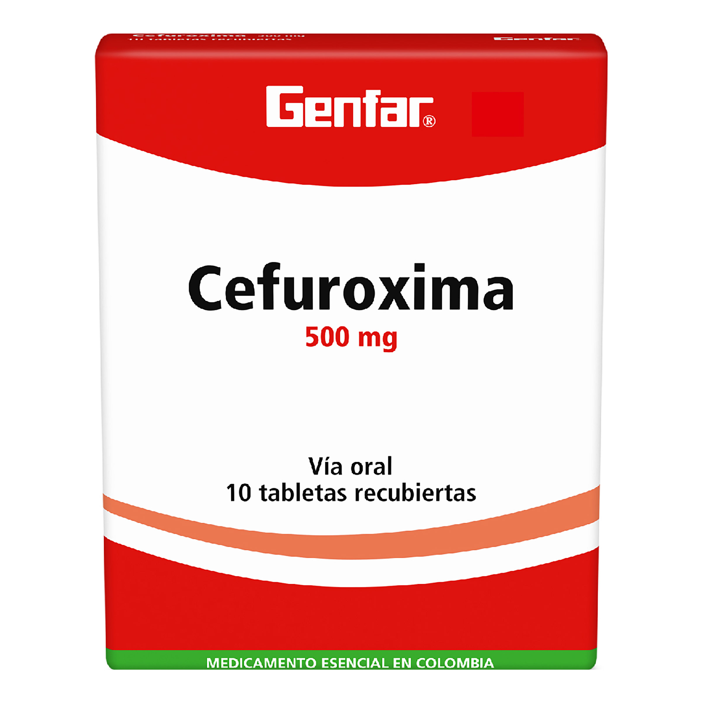 Cefuroxima 500 mg – 10 tabletas