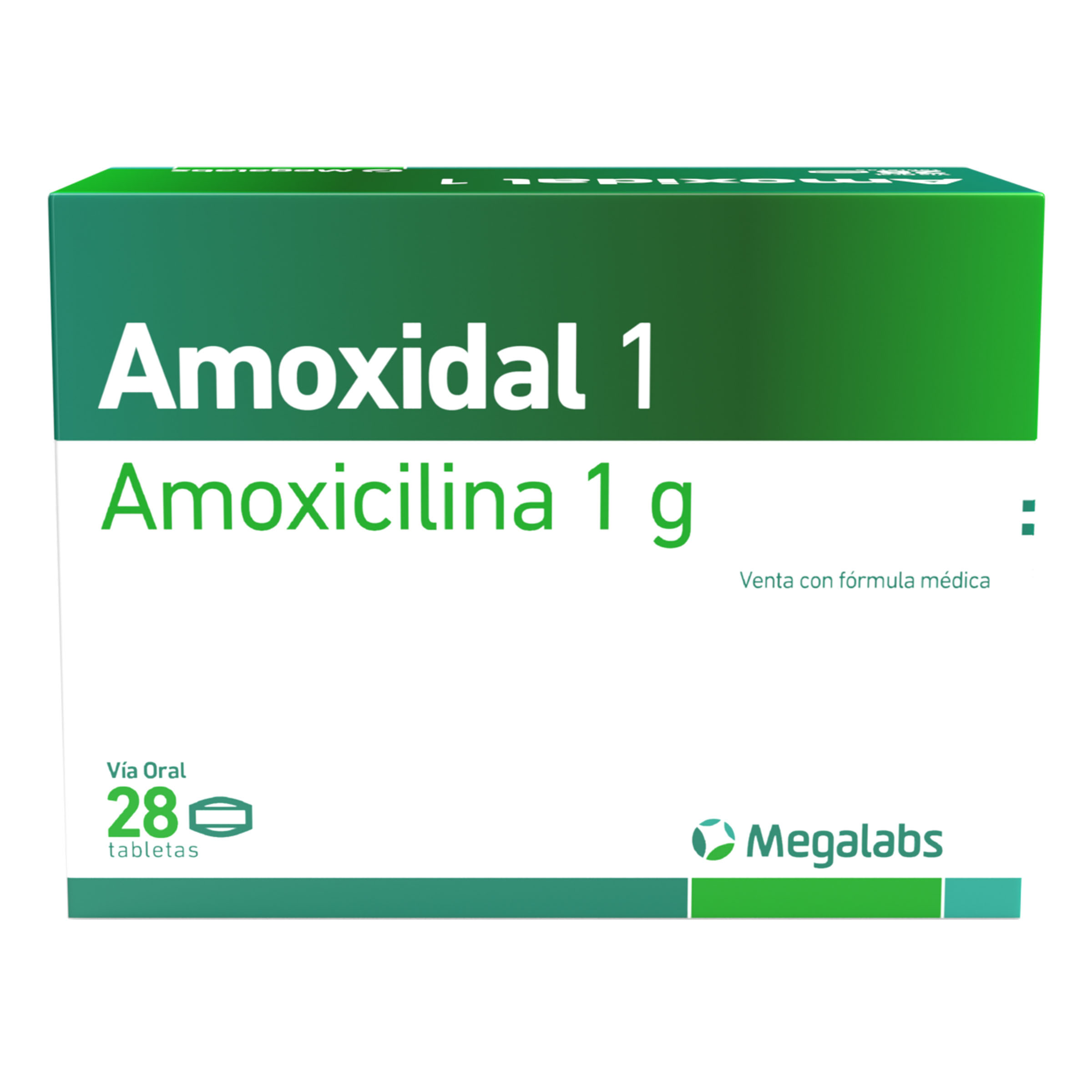 Amoxicilina 1 g - 28 tabletas
