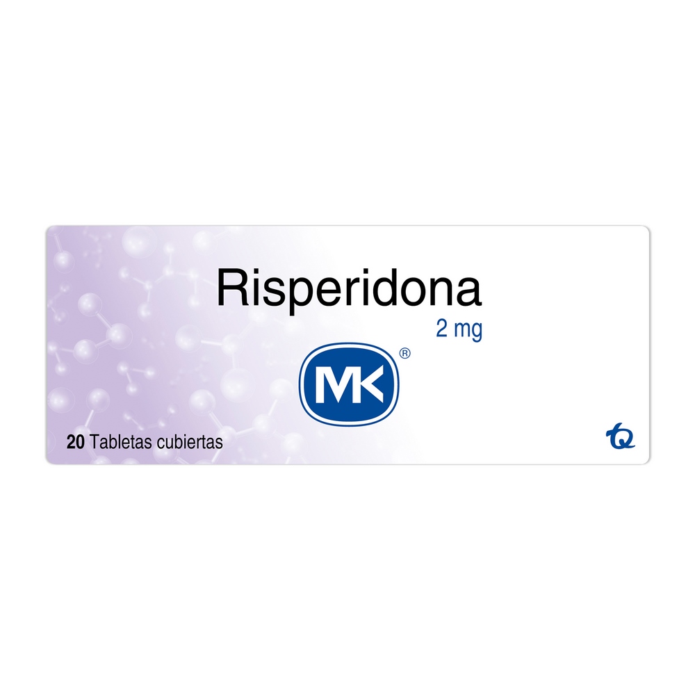 Risperidona 2 mg - 20 tabletas TECNOQUIMICAS