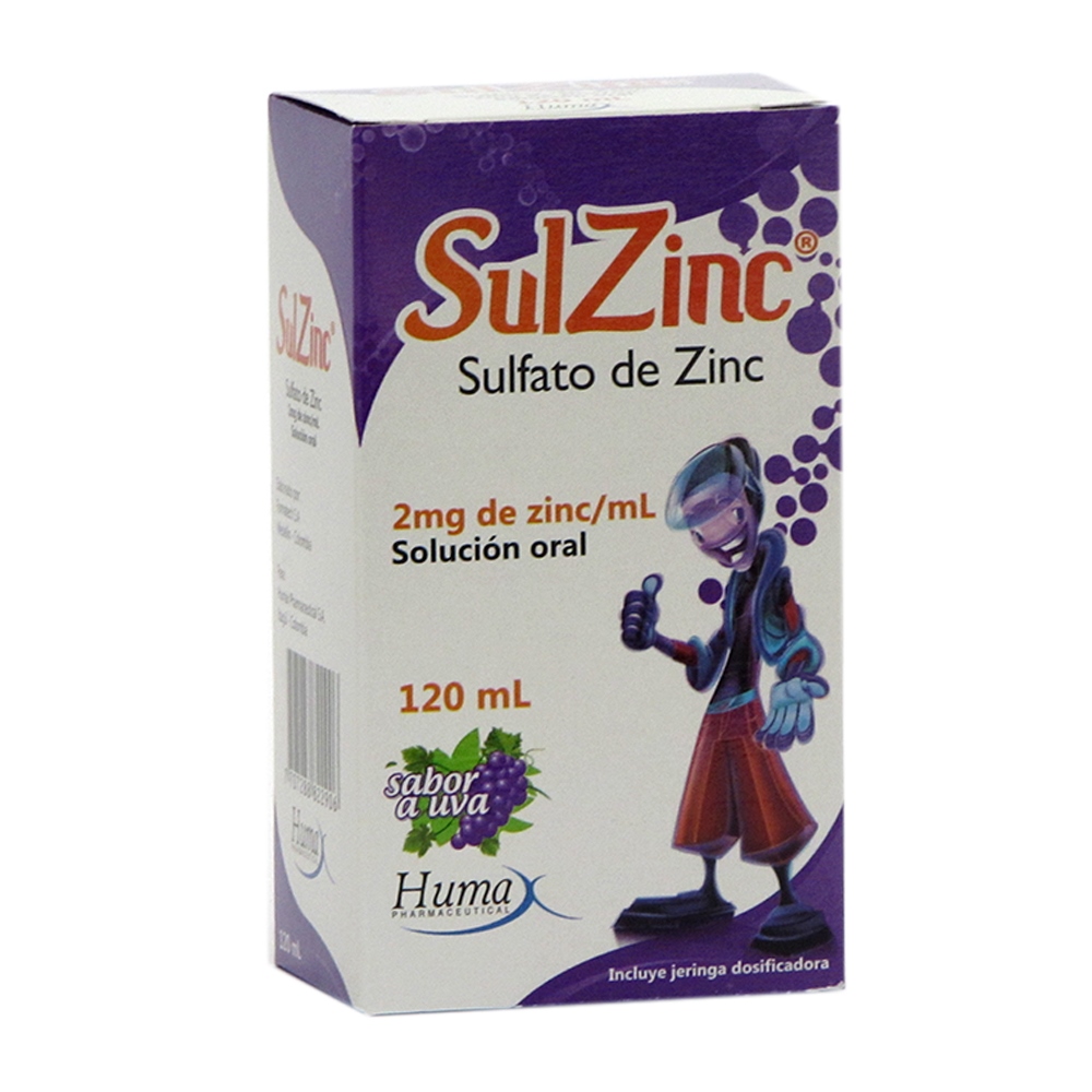 SULZINC 120 ml – Zinc sulfato de zinc