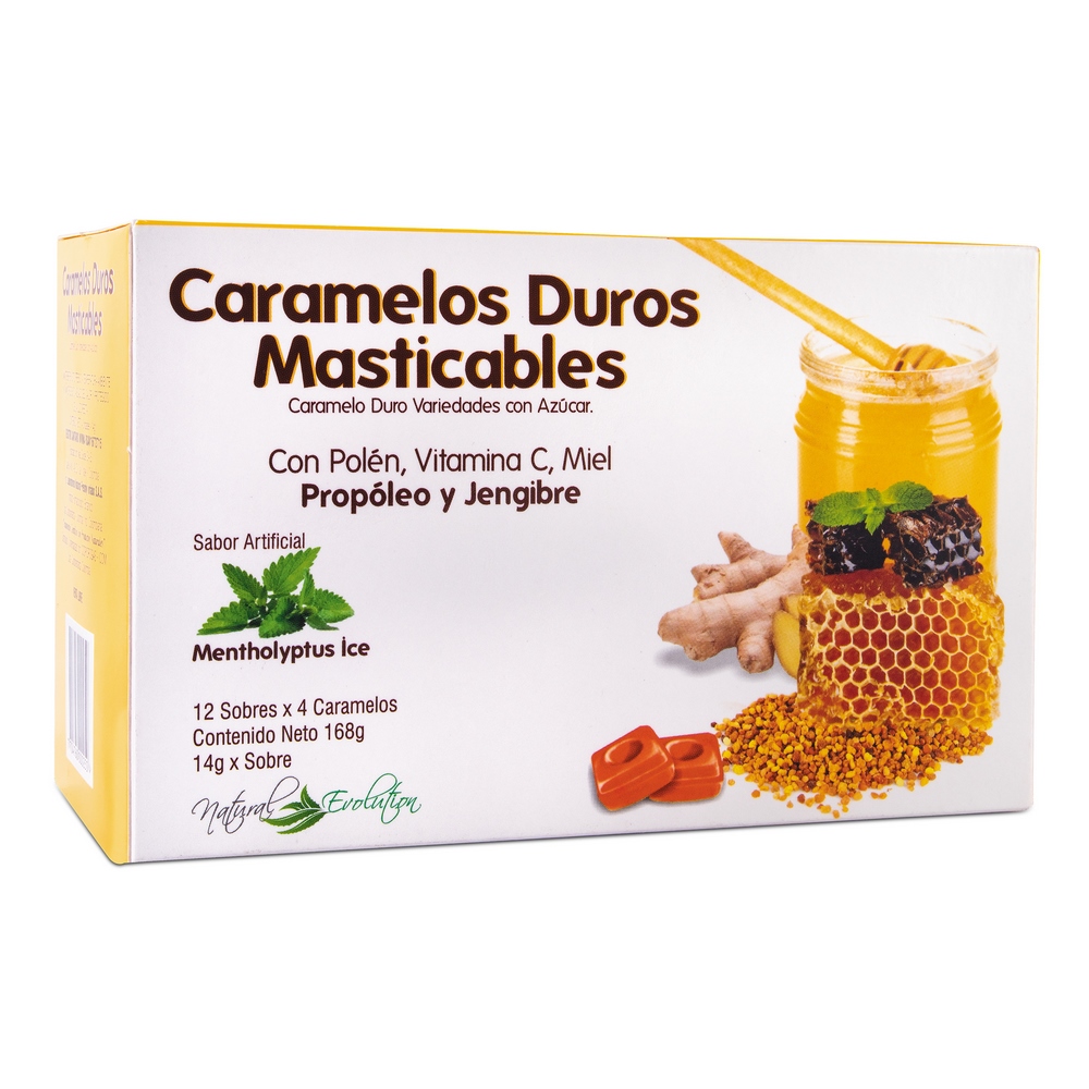 Caramelos masticables Propóleo y Vitamina C - 12 | ICOM