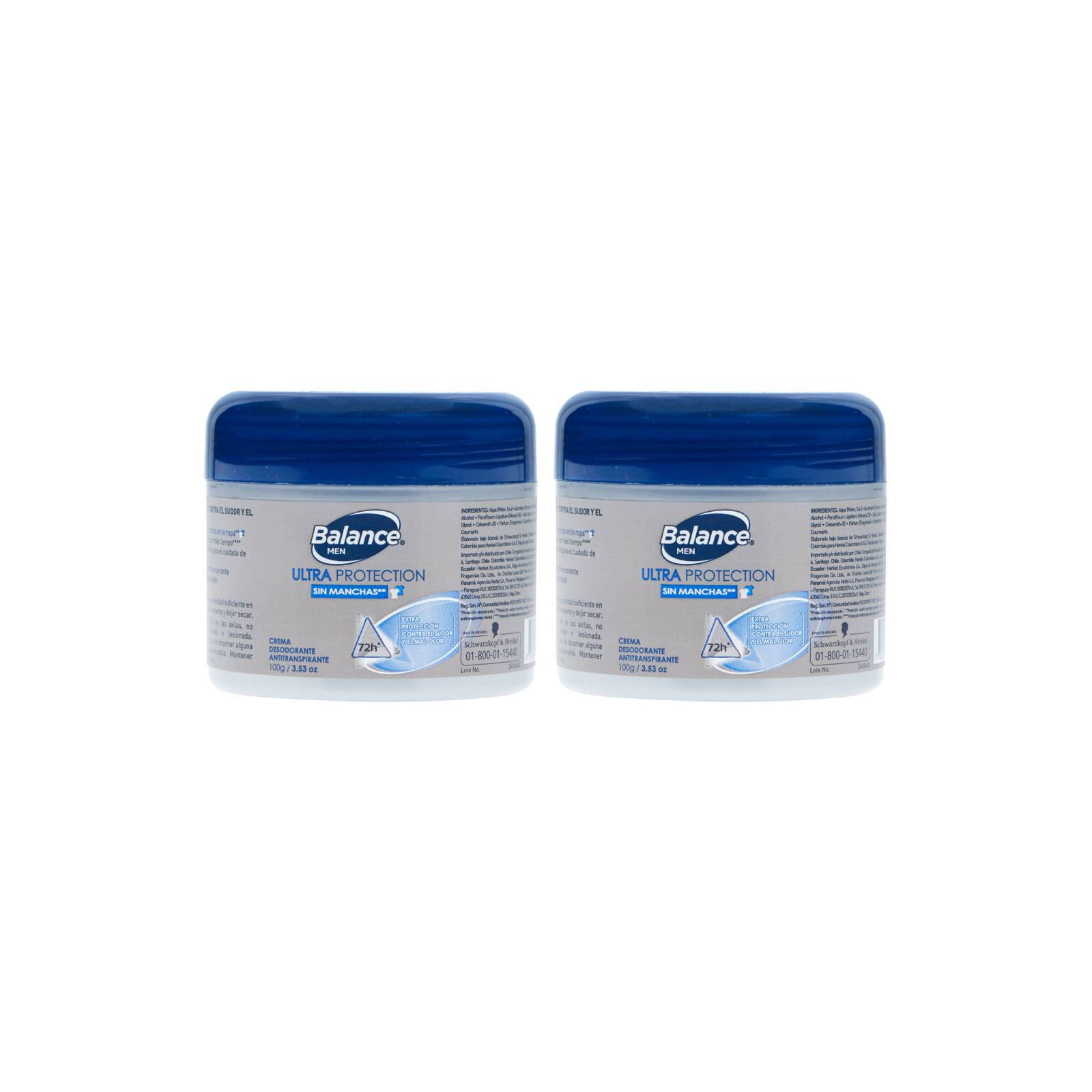 Desodorante en crema para hombres 2x1 - 100 g
