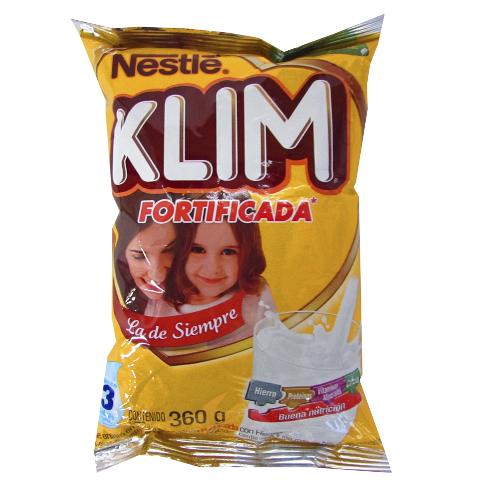 KLIM Fortificada Leche en Polvo 360 g