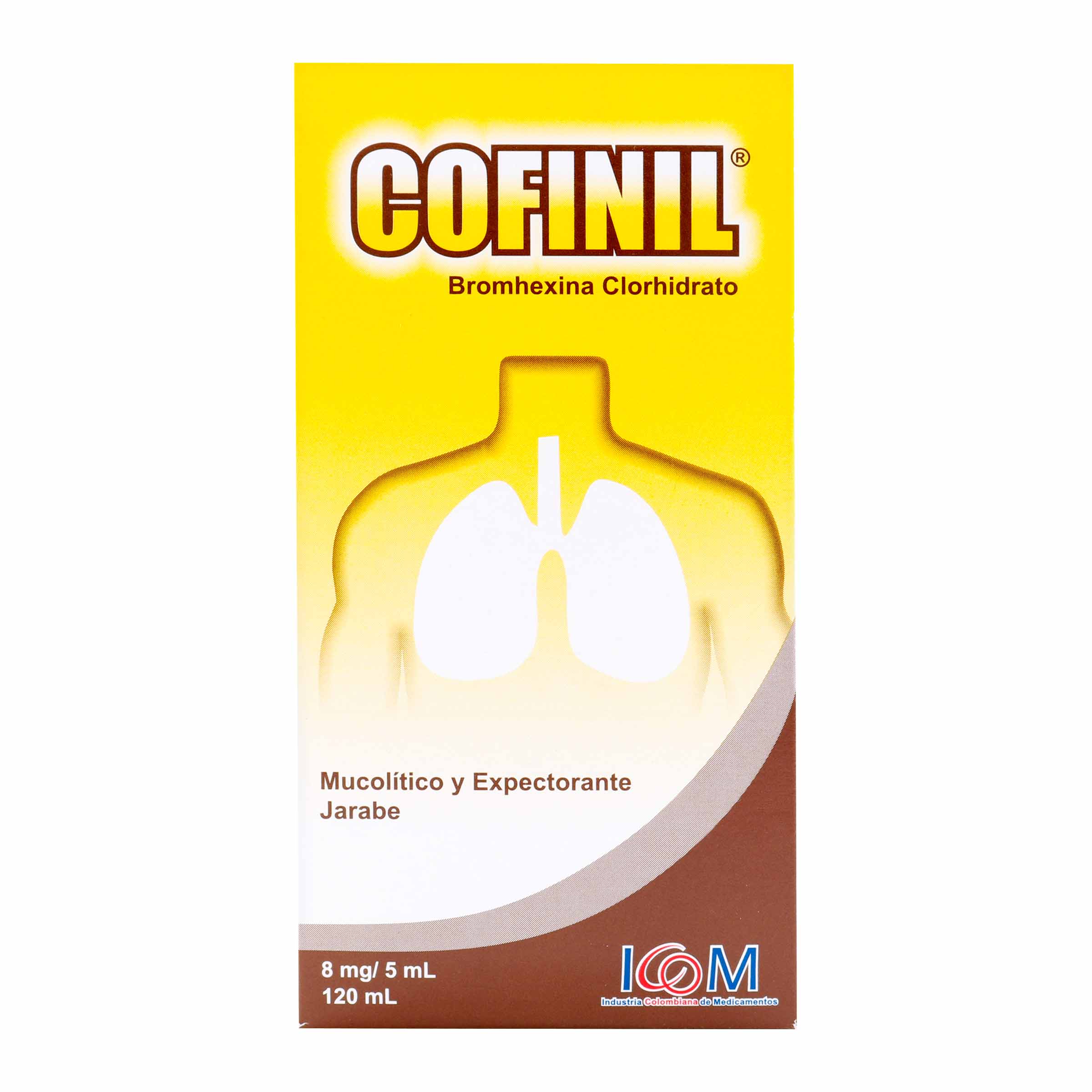 Cofinil Bromhexina 8 mg - Jarabe 120 ml